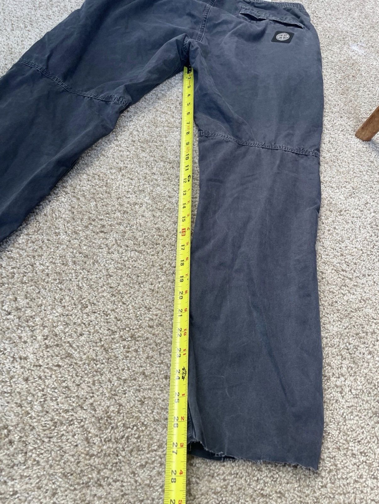 Stone Island Stone Island Navy Cotton Drawstring Pants CompassPatchSize32 Size US 32 / EU 48 - 5 Thumbnail