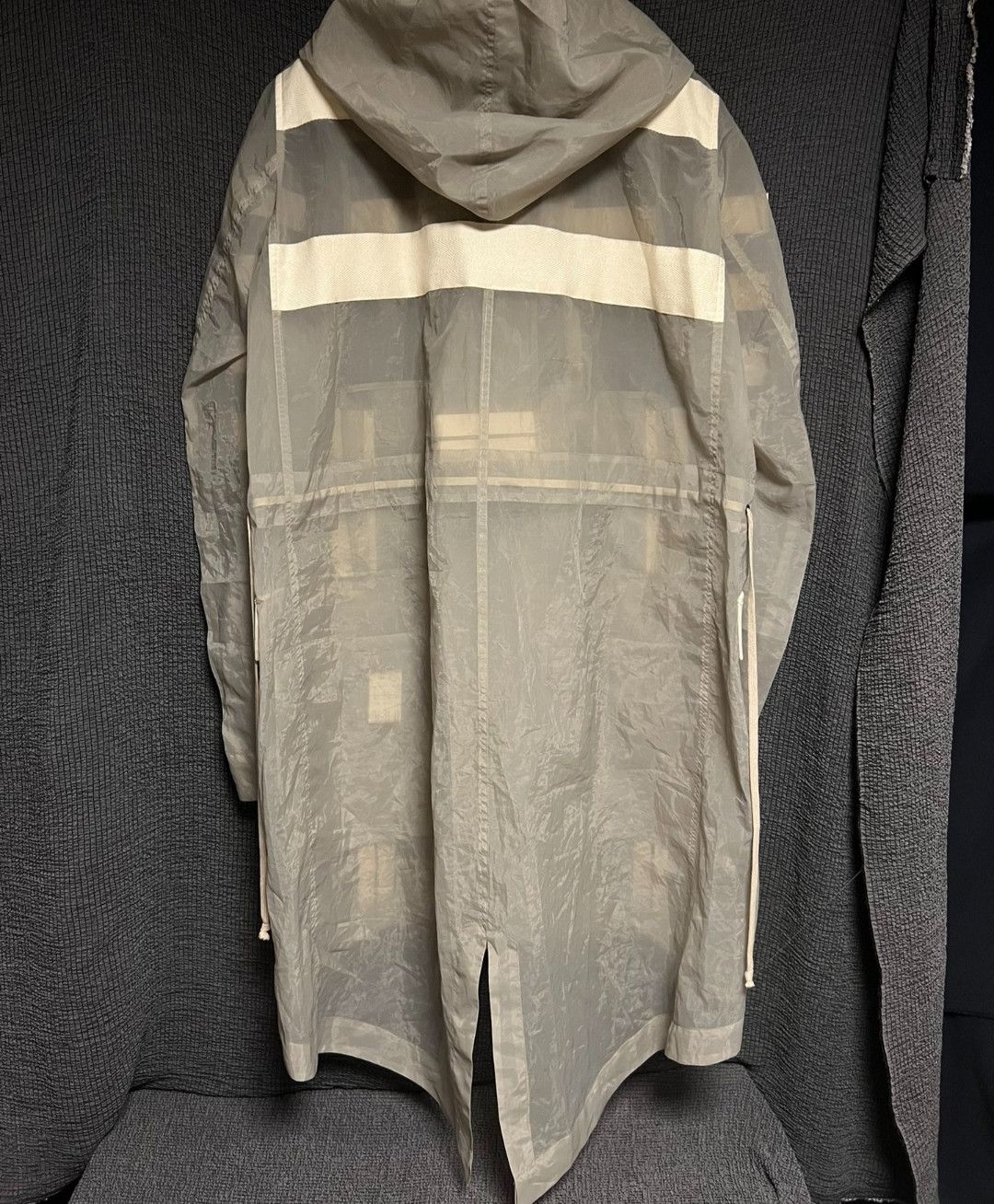 Rick Owens Rick Owens 13ss show sheer webbing fishtail coat Size US M / EU 48-50 / 2 - 5 Thumbnail