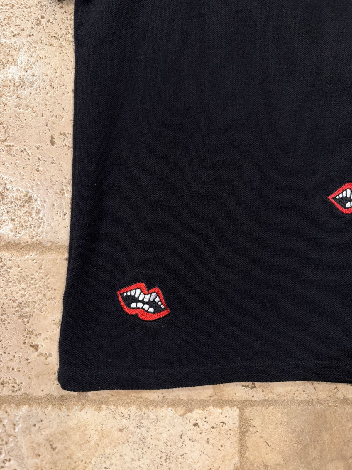 Chrome Hearts Chrome Hearts x Matty Boy Chomper Lips Black Polo Shirt Size US M / EU 48-50 / 2 - 4 Thumbnail