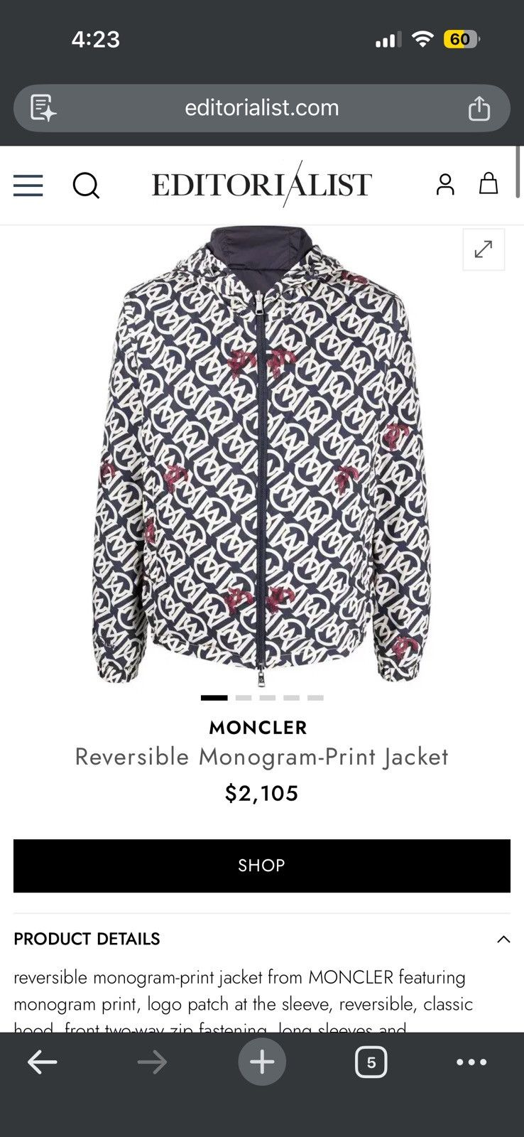 Moncler Moncler x Disney Reversible Monogram Rabbit Windbreaker Size US M / EU 48-50 / 2 - 10 Thumbnail