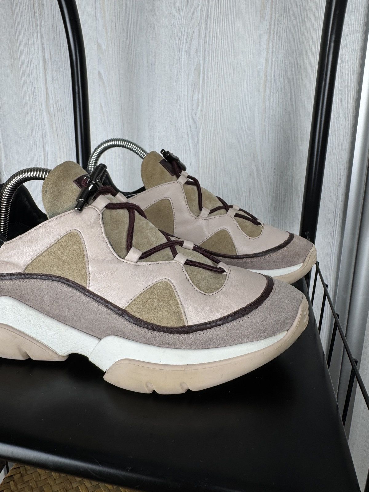 Longchamp LONGCHAMP Freeminder Cloud Beige Suede Sneakers Women’s 38 Size US 8 / IT 38 - 3 Thumbnail