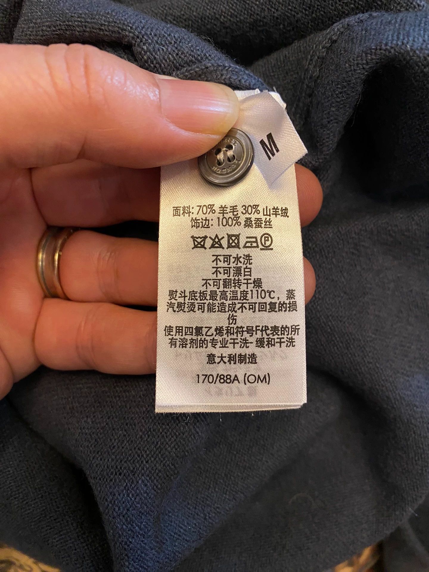 Alfred Dunhill dunhill Cashmere & Wool Blend Sweater Made in Italy Size M Size US M / EU 48-50 / 2 - 6 Thumbnail