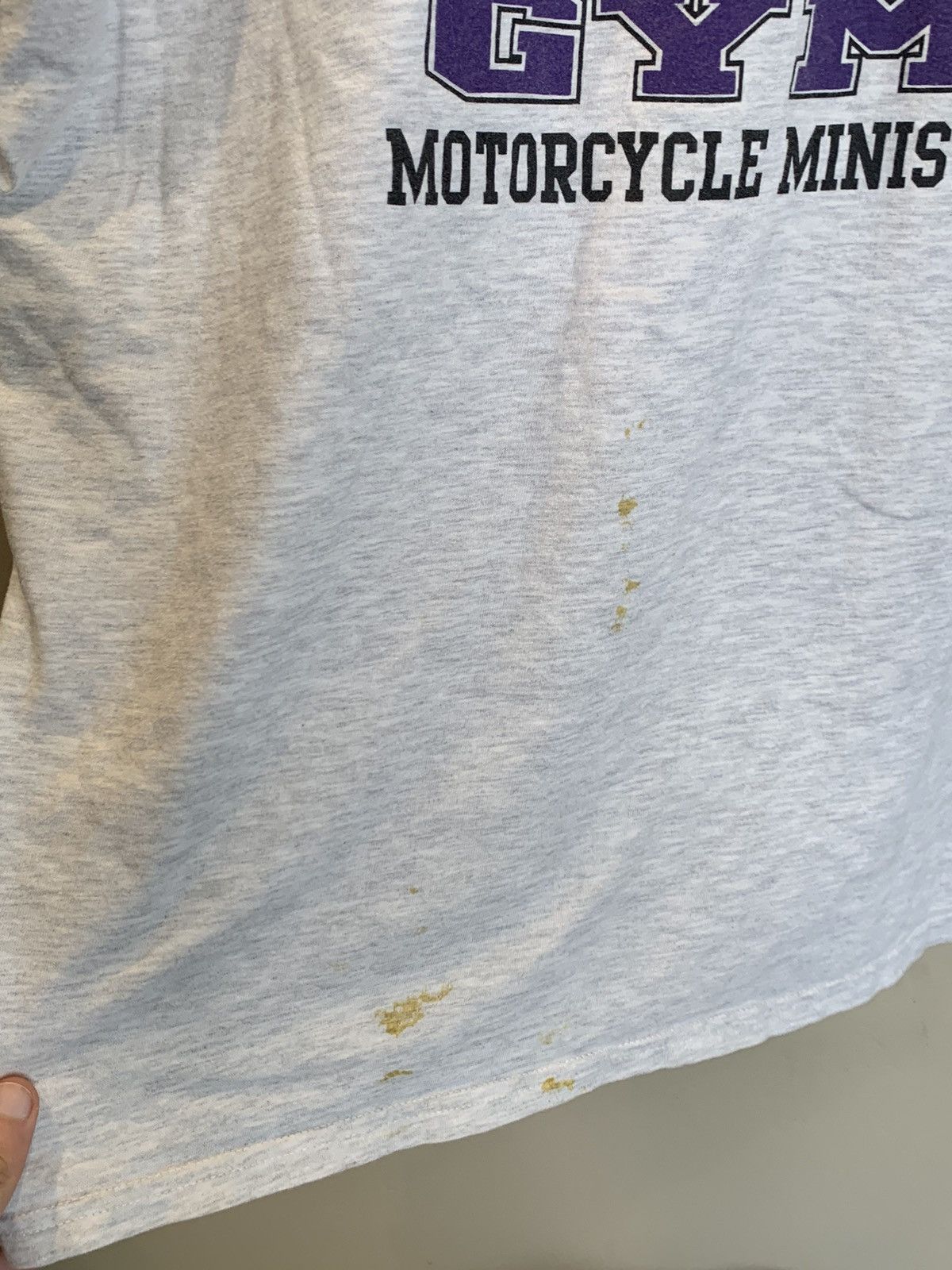 Other × Vintage *RARE* Vintage Lords Gym Motorcycle Ministry Jesus T-Shirt L Size US L / EU 52-54 / 3 - 6 Thumbnail