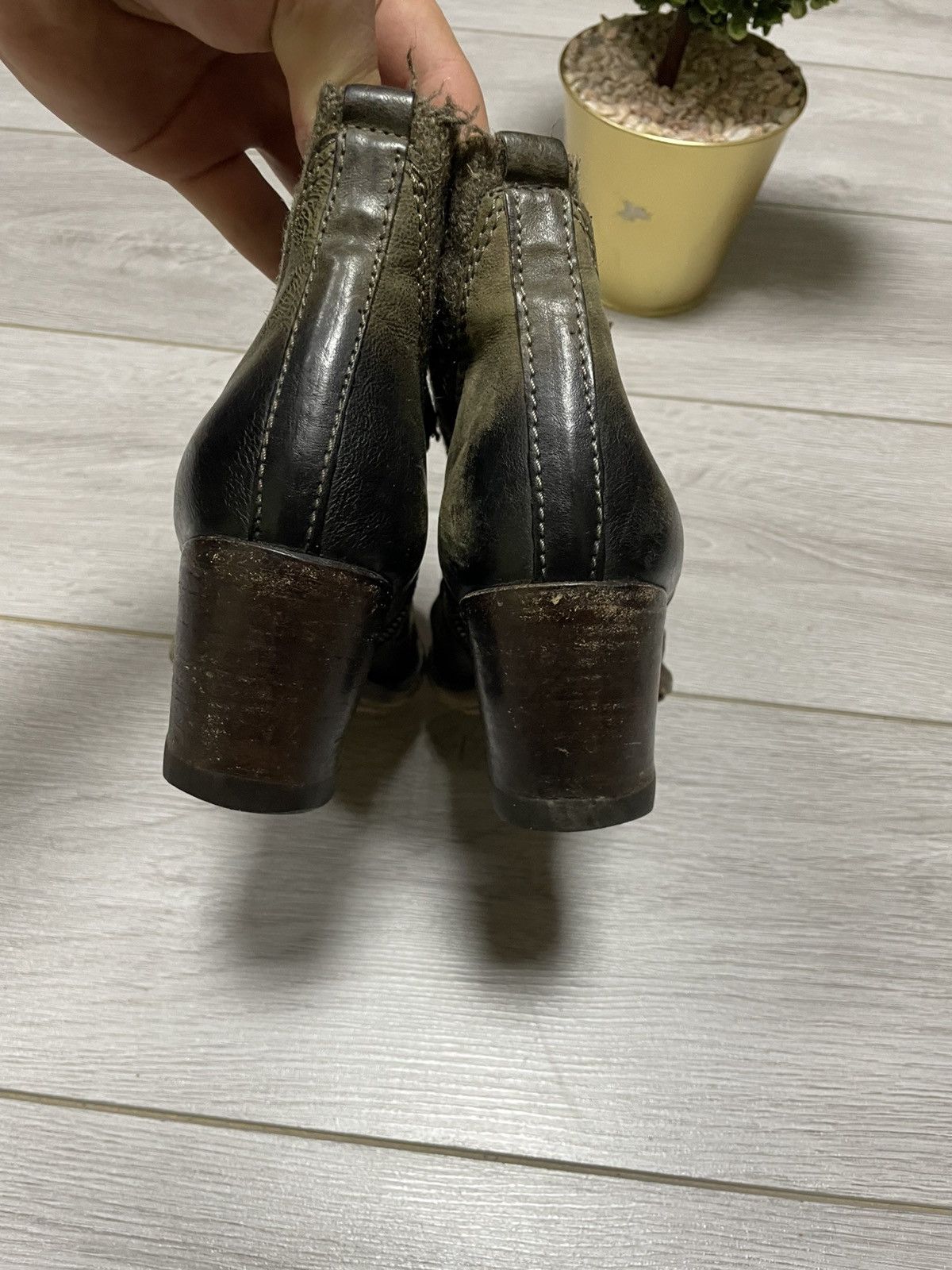 A.S.98 AS 98 vintage airstep distressed zip hight leather boots Size US 8 / IT 38 - 9 Thumbnail
