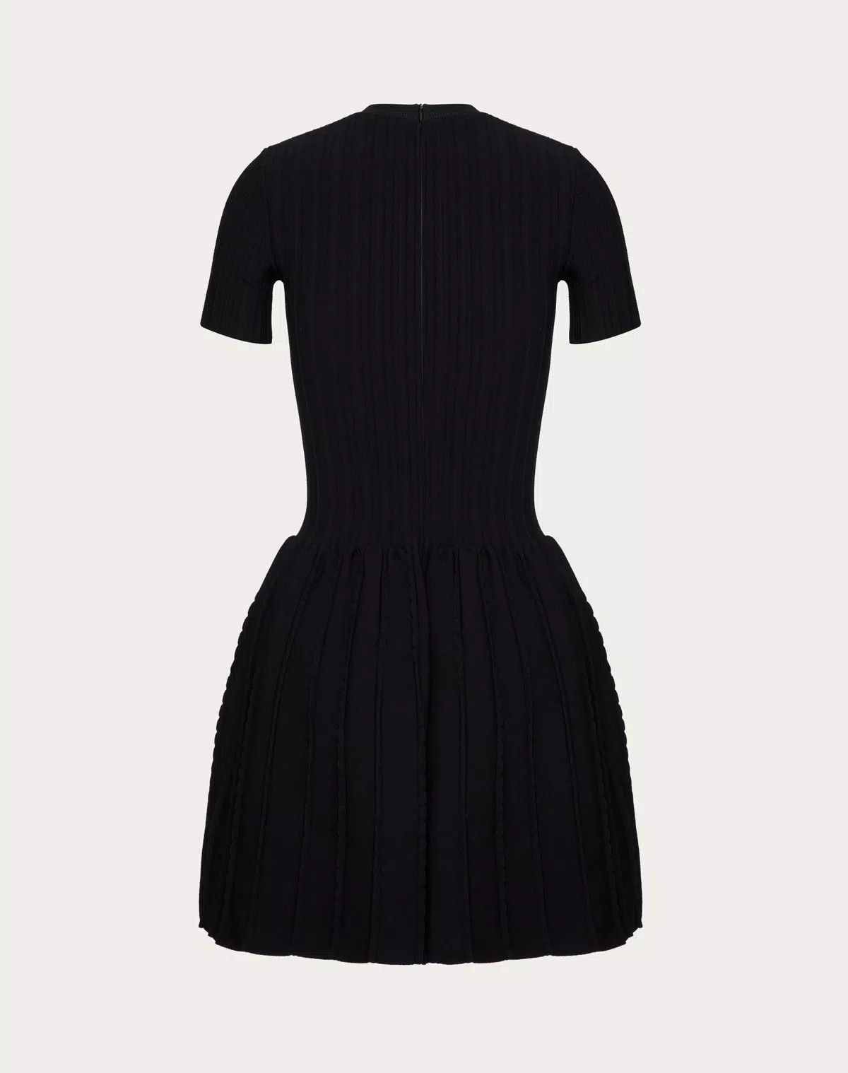 Valentino o1s1wg110426 Stretched Viscose Knit Dress in Nero Size XS / US 0-2 / IT 36-38 - 2 Thumbnail