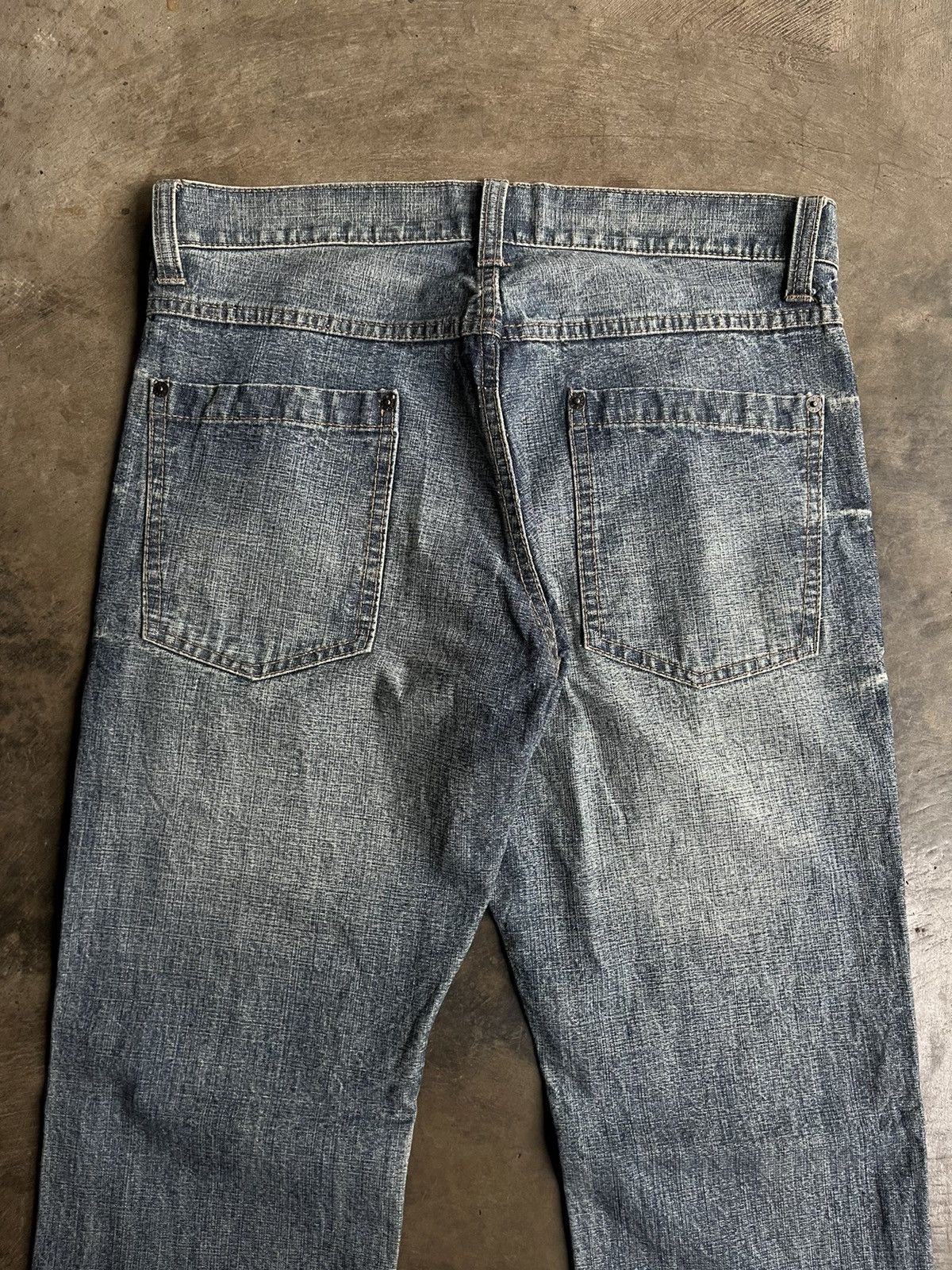 If Six Was Nine 2000s JAPANESE PPFM FADED WASH DENIM FLARE PANTS PUNK STYLE Size US 30 / EU 46 - 6 Thumbnail