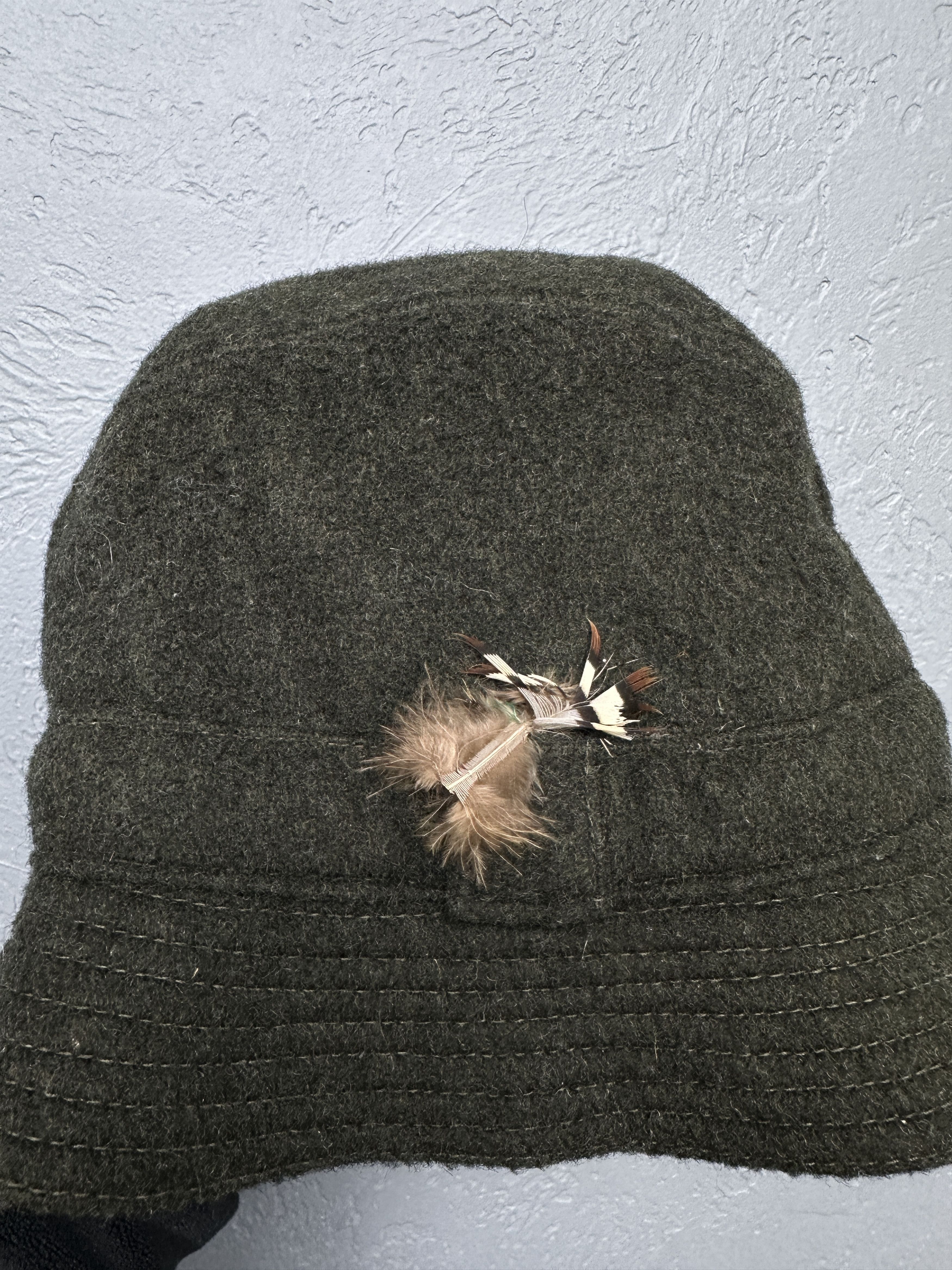 Barbour Barbour 90s Vintage Hunters Wool Bucket Hat Cap Size ONE SIZE - 2 Thumbnail