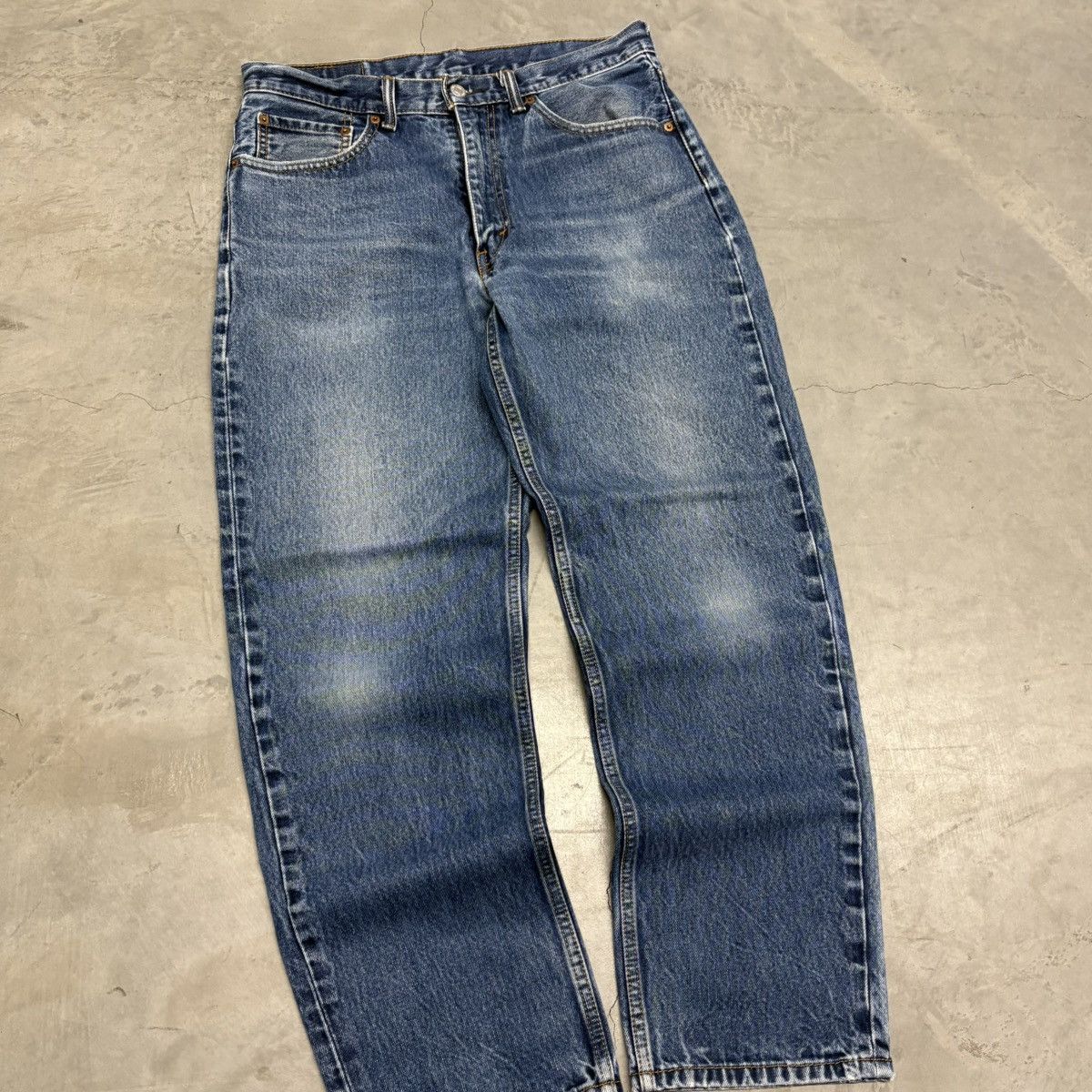 Levi's Vintage Levi’s Baggy Denim Jeans Faded Whiskered Grunge Size US 32 / EU 48 - 2 Thumbnail