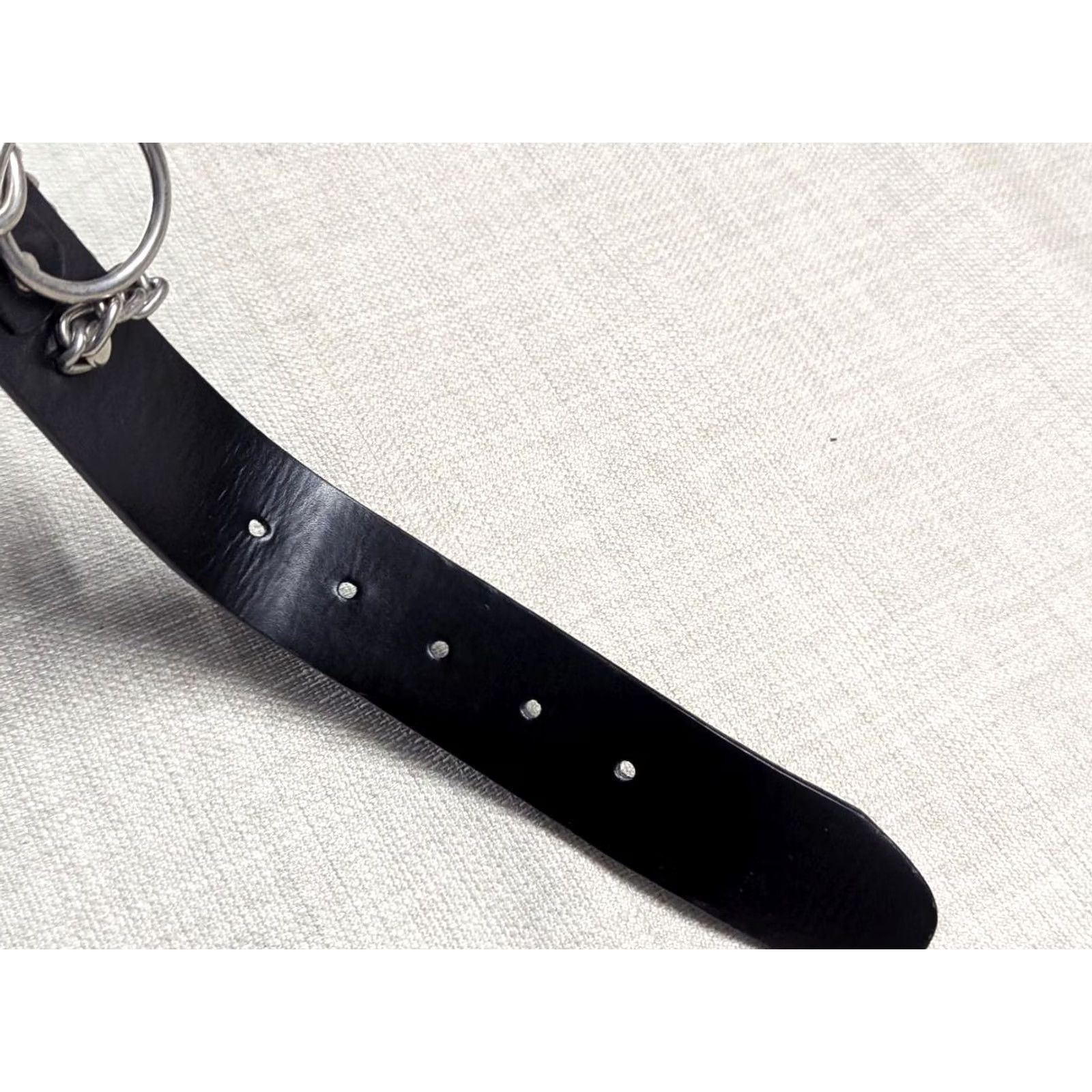 Hot Topic VINTAGE hot topic belt leather black handcuffs 40 goth punk 90s CHAINS Tripp Y2K adjustable Mens belts Size 40 - 7 Thumbnail