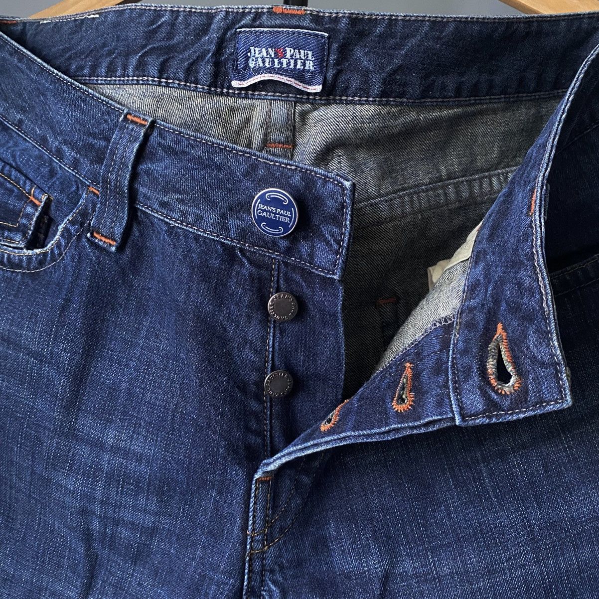 Jean Paul Gaultier Jean’s Paul Gaultier JPG Distressed Denim Metal Logo Archive Size US 36 / EU 52 - 10 Thumbnail