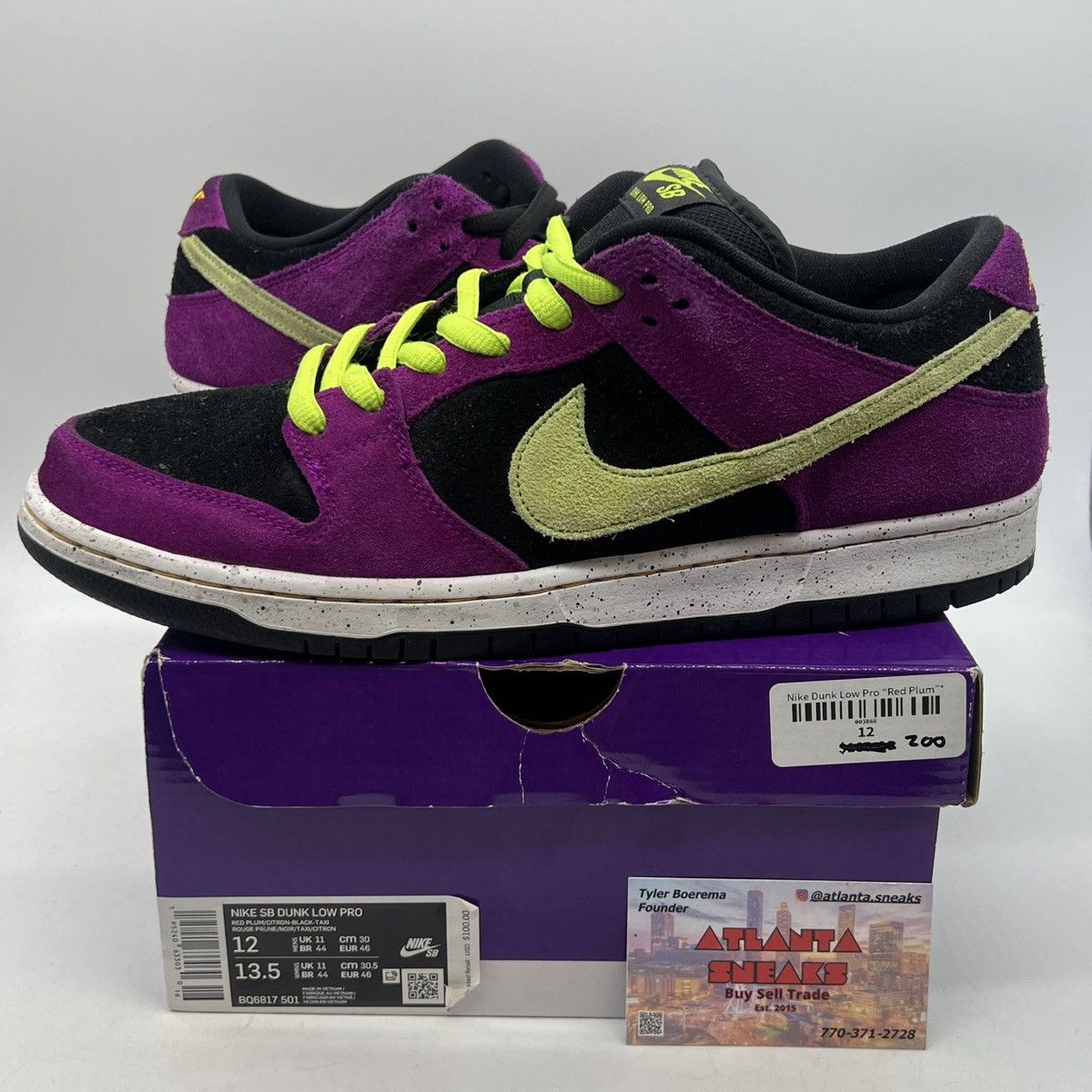 Nike Dunk Low Red Plum