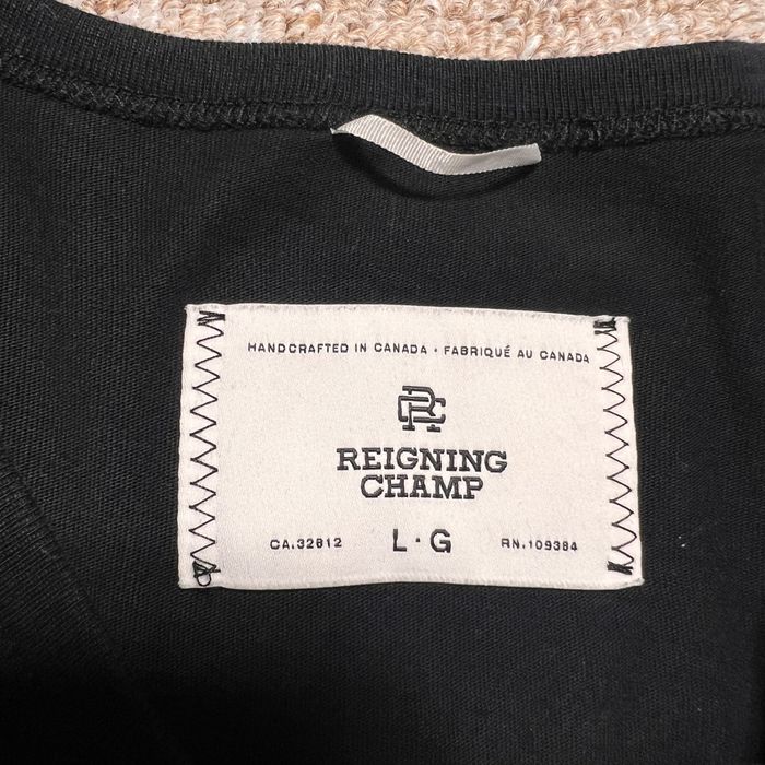 Reigning Champ Reigning Champ Black Lightweight Long Sleeve T