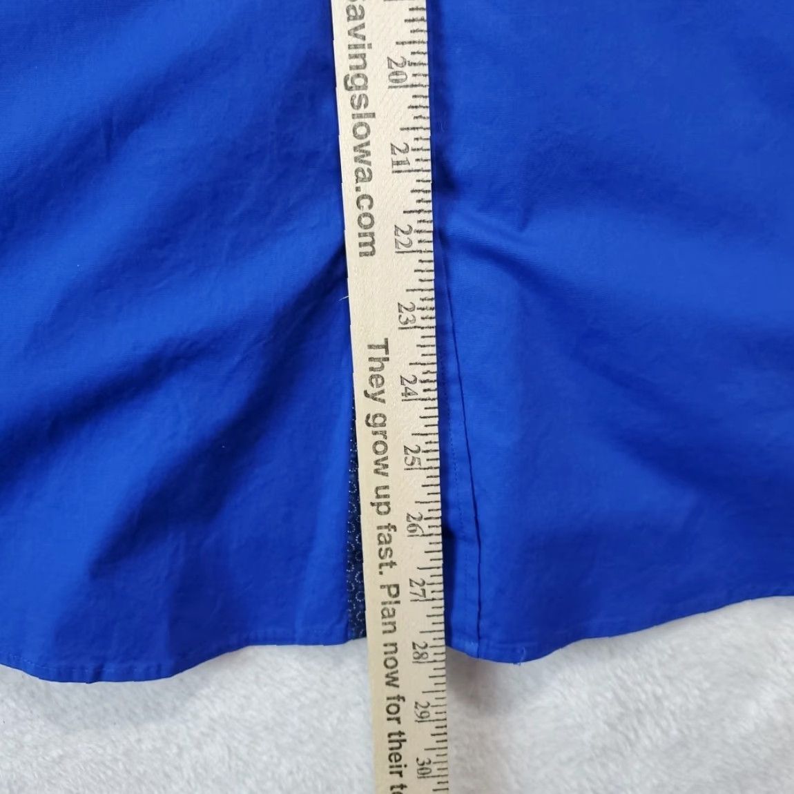 Vintage Alex Vando Shirt Mens Blue Button-Up Dress Oxford Casual Workwear 2XL Regular Size 48R - 6 Thumbnail