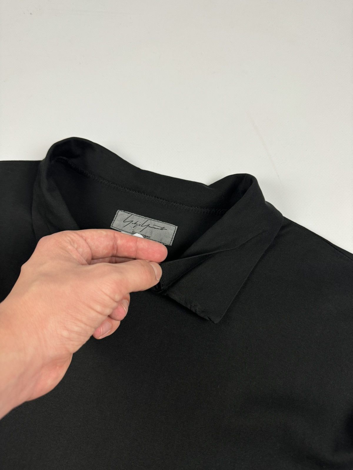 Vintage × Yohji Yamamoto Yohji Yamamoto Pour Home Vintage Polo Long Sleeve Pullover Size US M / EU 48-50 / 2 - 6 Thumbnail