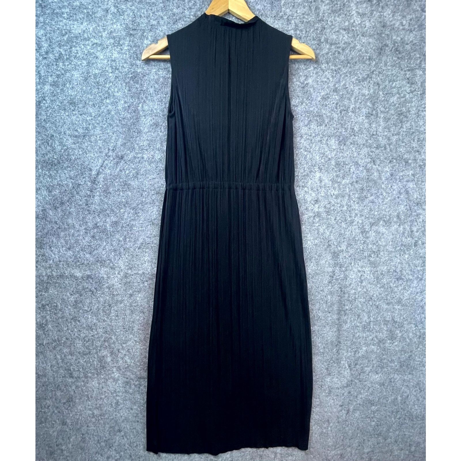& Other Stories & Other Stories Dress Womens 2 Black LBD Tie Waist Stretch Size XS / US 0-2 / IT 36-38 - 2 Thumbnail