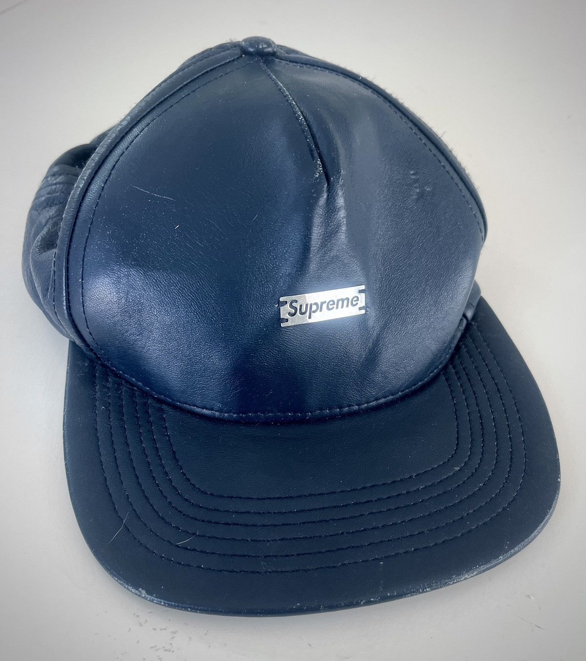 Supreme Supreme Faux Leather Snapback Size ONE SIZE - 1 Thumbnail