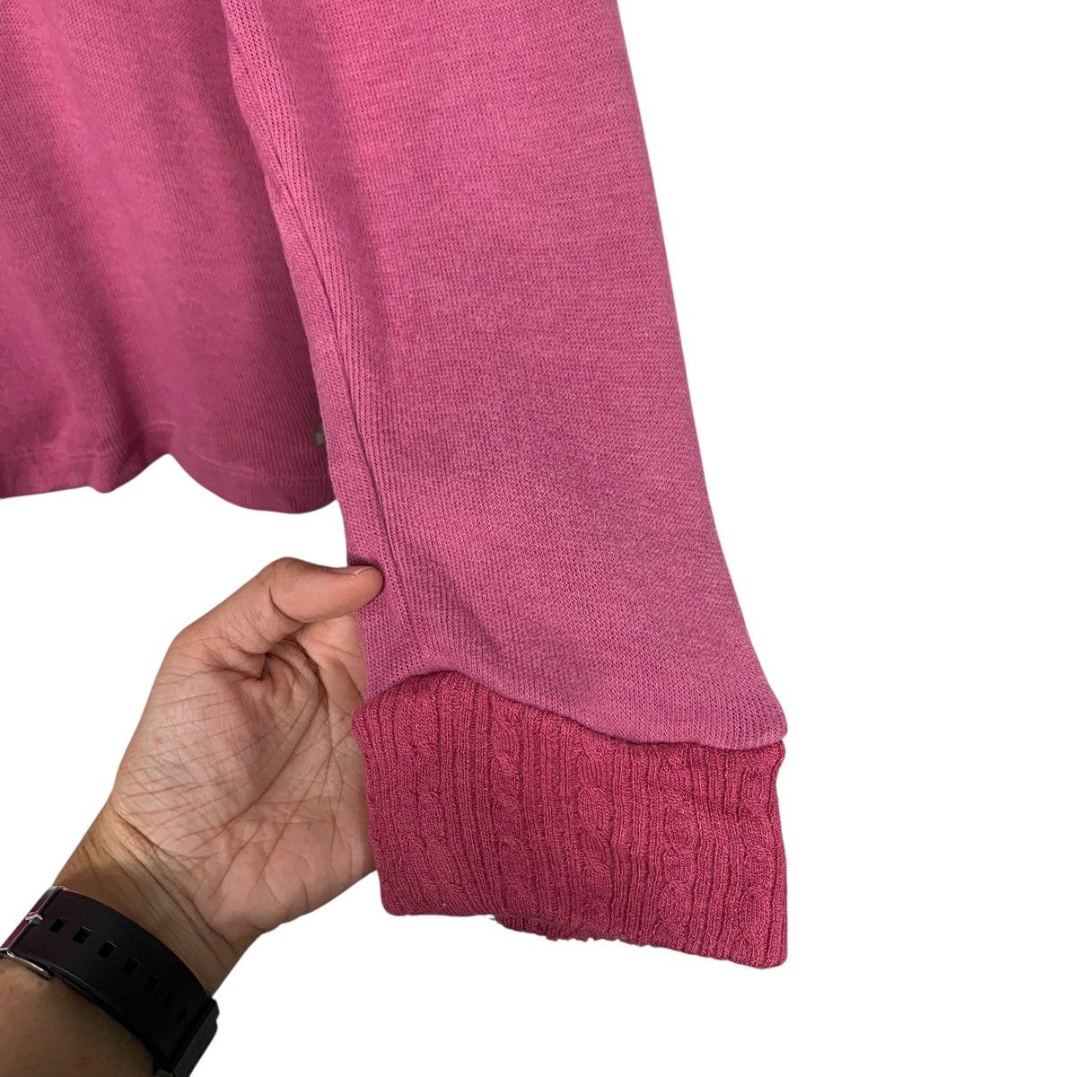 Ellesse ELLESSE Half Zip Turtleneck Pink Sweater #1904-C83 Size L / US 10 / IT 46 - 10 Thumbnail