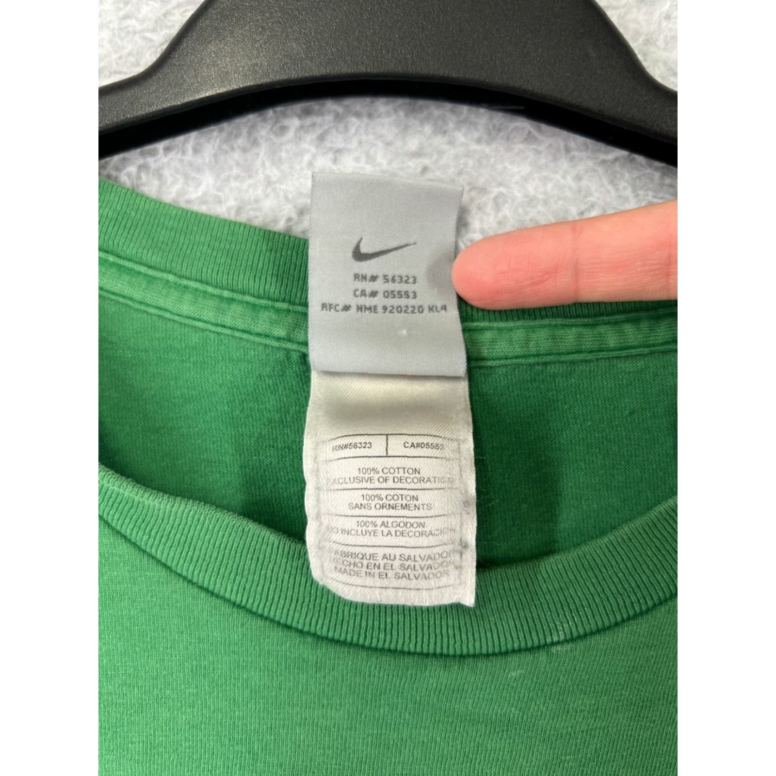 Nike Nike T-Shirt Men 2XL Green Logo Athletic Short Sleeve Crew Neck Sports Size US XXL / EU 58 / 5 - 5 Thumbnail