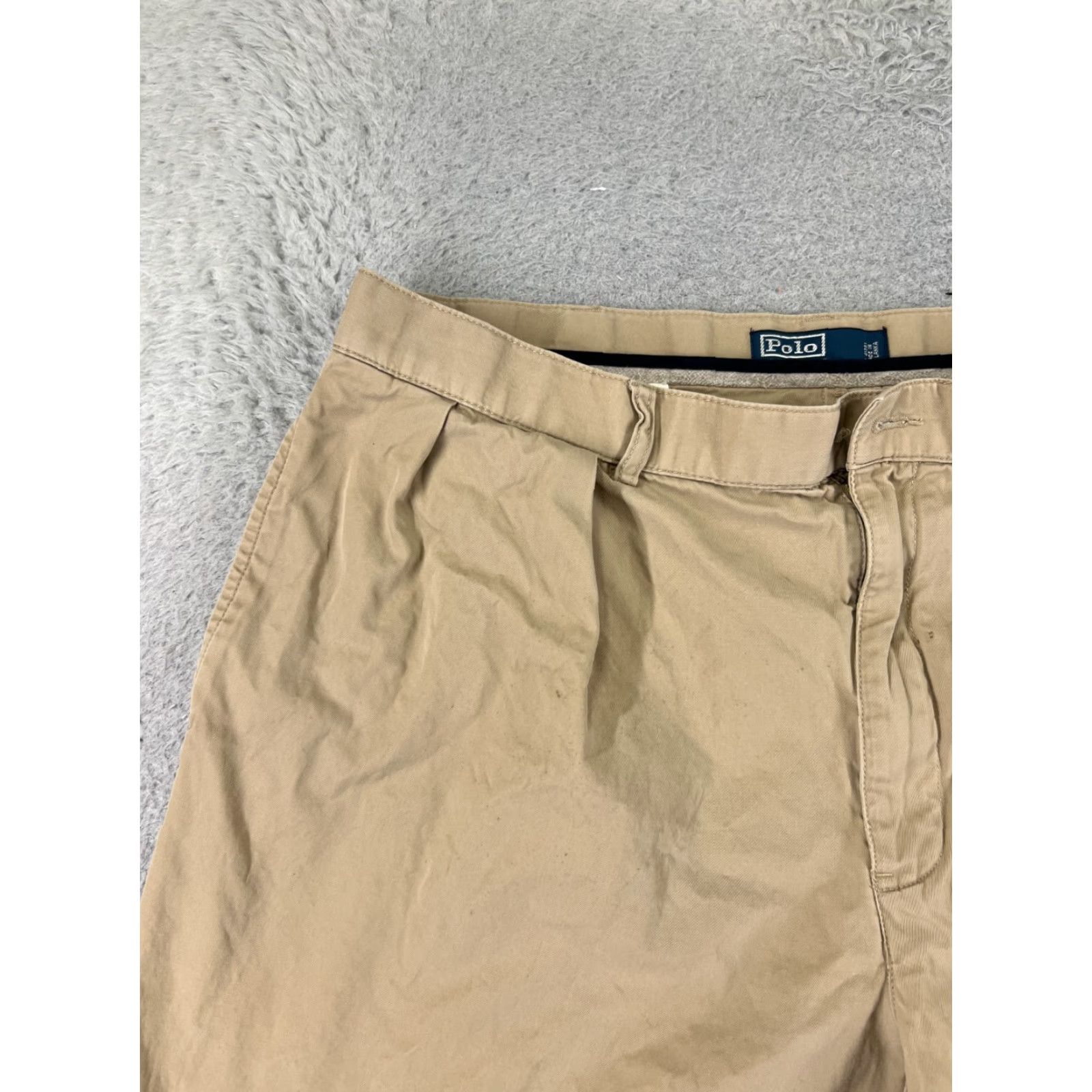 Polo Ralph Lauren Polo Ralph Lauren Shorts Adult 36 Beige Pleated Tyler Short 100% Cotton Size US M / EU 48-50 / 2 - 4 Thumbnail