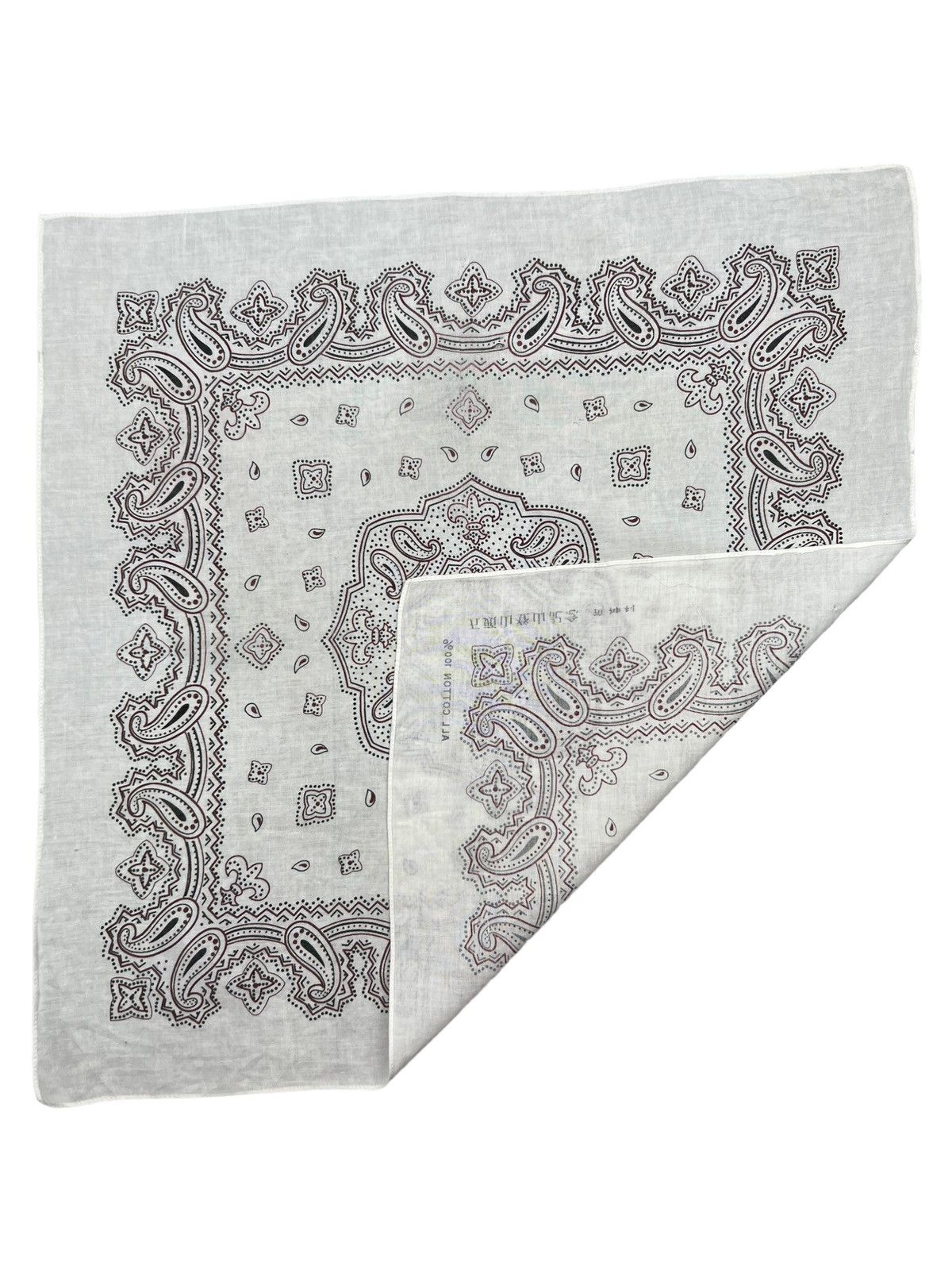 Japanese Brand Paislee Handkerchief Neckerchief Bandana Pocketsquare Size ONE SIZE - 4 Thumbnail