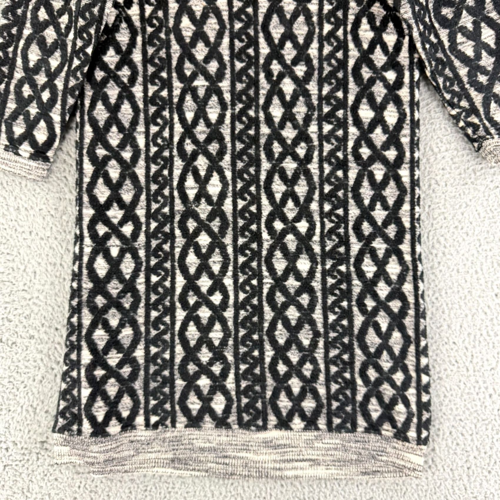 Anthropologie Anthropologie Moth Shaker Stitch Sweater Tunic Dress Womens PM Black Knit Shap e Dress Size M / US 6-8 / IT 42-44 - 4 Thumbnail