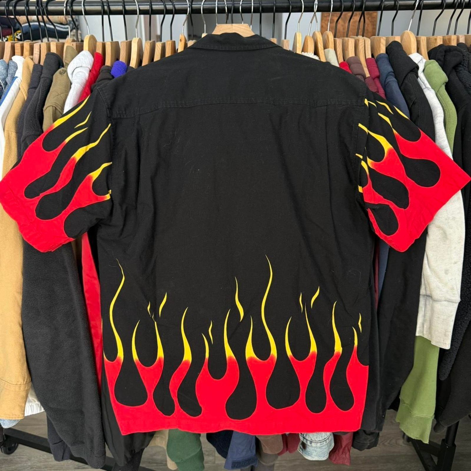 Other Vintage 90s flame button up Size US L / EU 52-54 / 3 - 6 Thumbnail