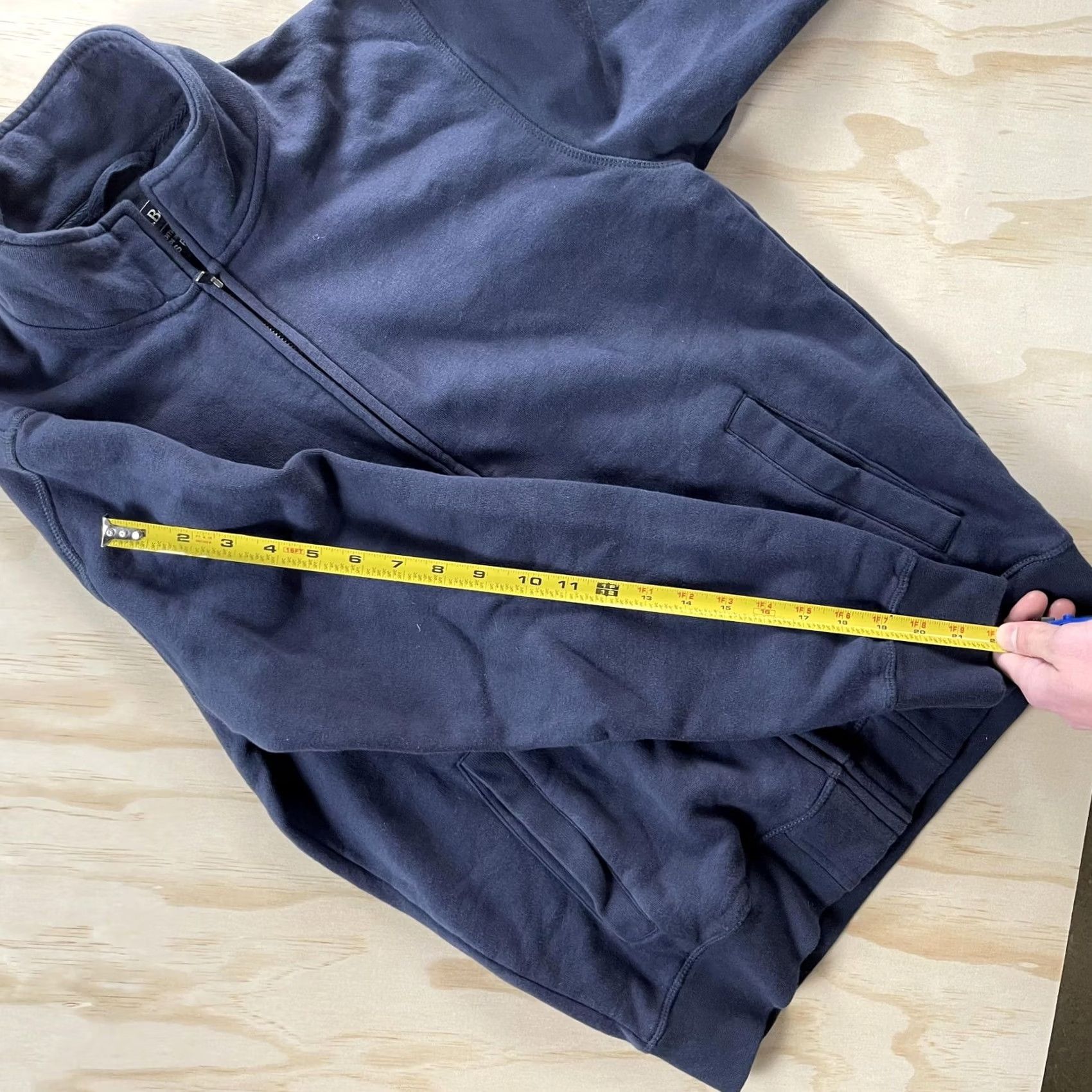 Vintage L.L. Bean Sweatshirt Mens Small Blue Fleece Full Zip Mock Neck Classic Size US S / EU 44-46 / 1 - 5 Thumbnail