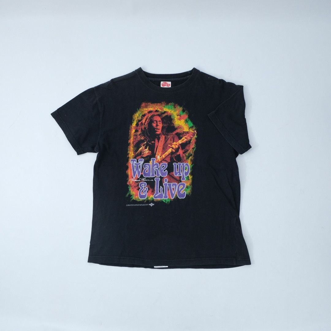 Bob Marley 1990s Bob Marley Wake Up & Live Black Size US M / EU 48-50 / 2 - 1 Thumbnail
