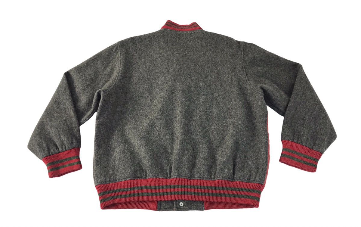 Japanese Brand Vtg Varsity Jacket Troy Bros Two Tones Colour Snap Button Size US M / EU 48-50 / 2 - 2 Thumbnail