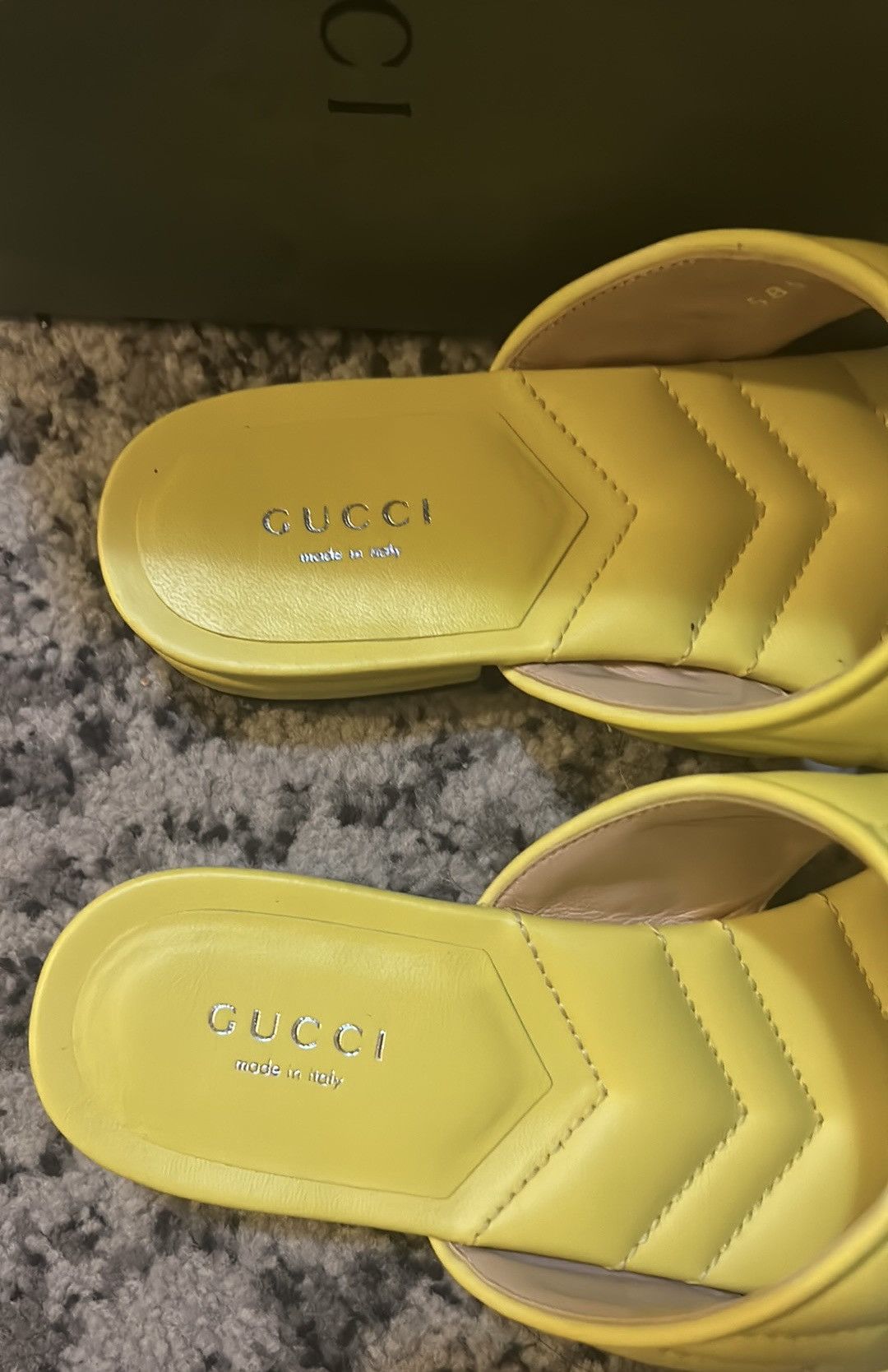 Gucci Gucci Double G Thong Sandal Flip Flop Acid Lime Size US 8 / IT 38 - 5 Thumbnail