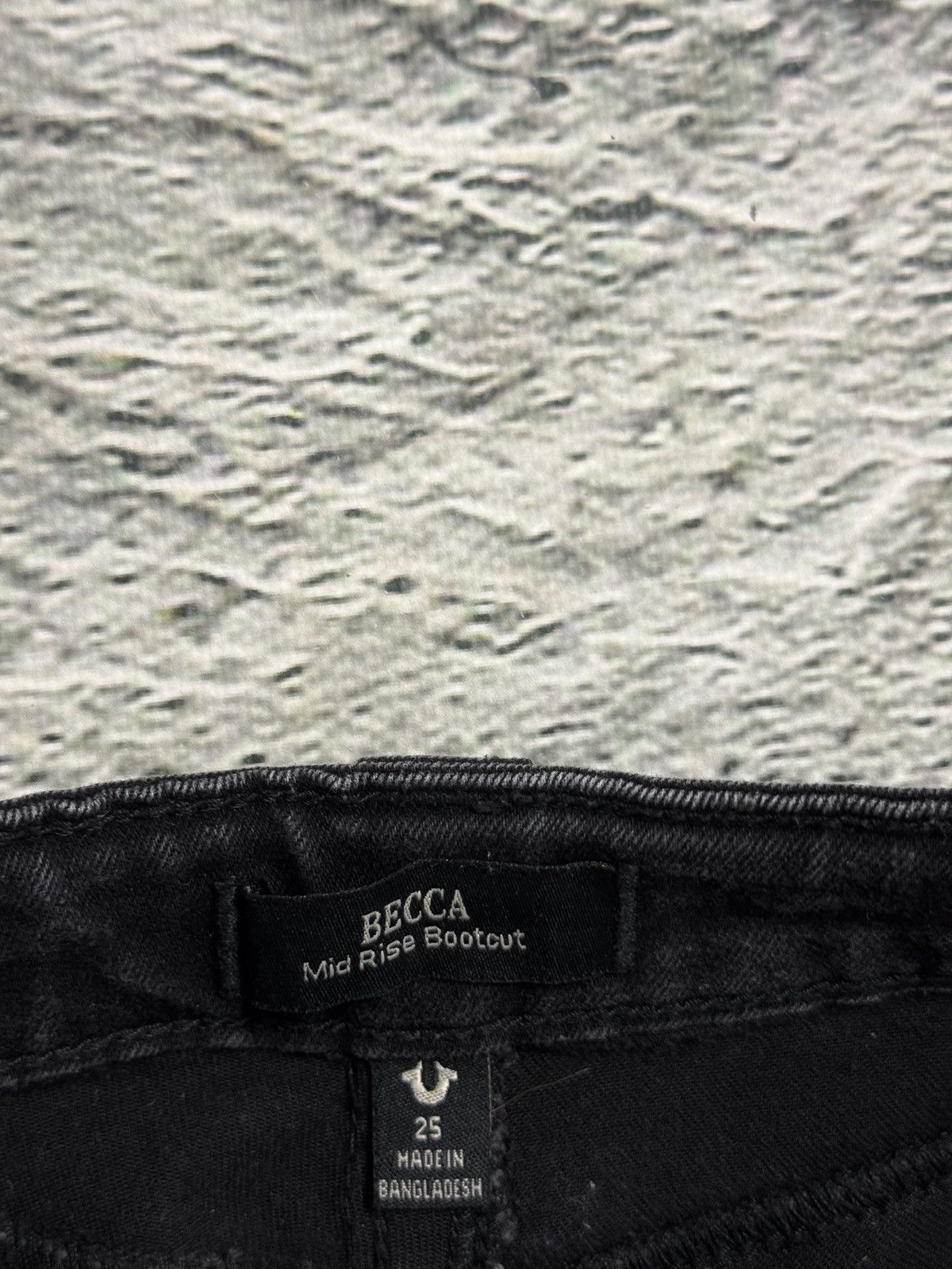 True Religion True Religion bootcut jeans black thick stitching Y2K Becca Size 25" / US 0 / IT 36 - 10 Thumbnail