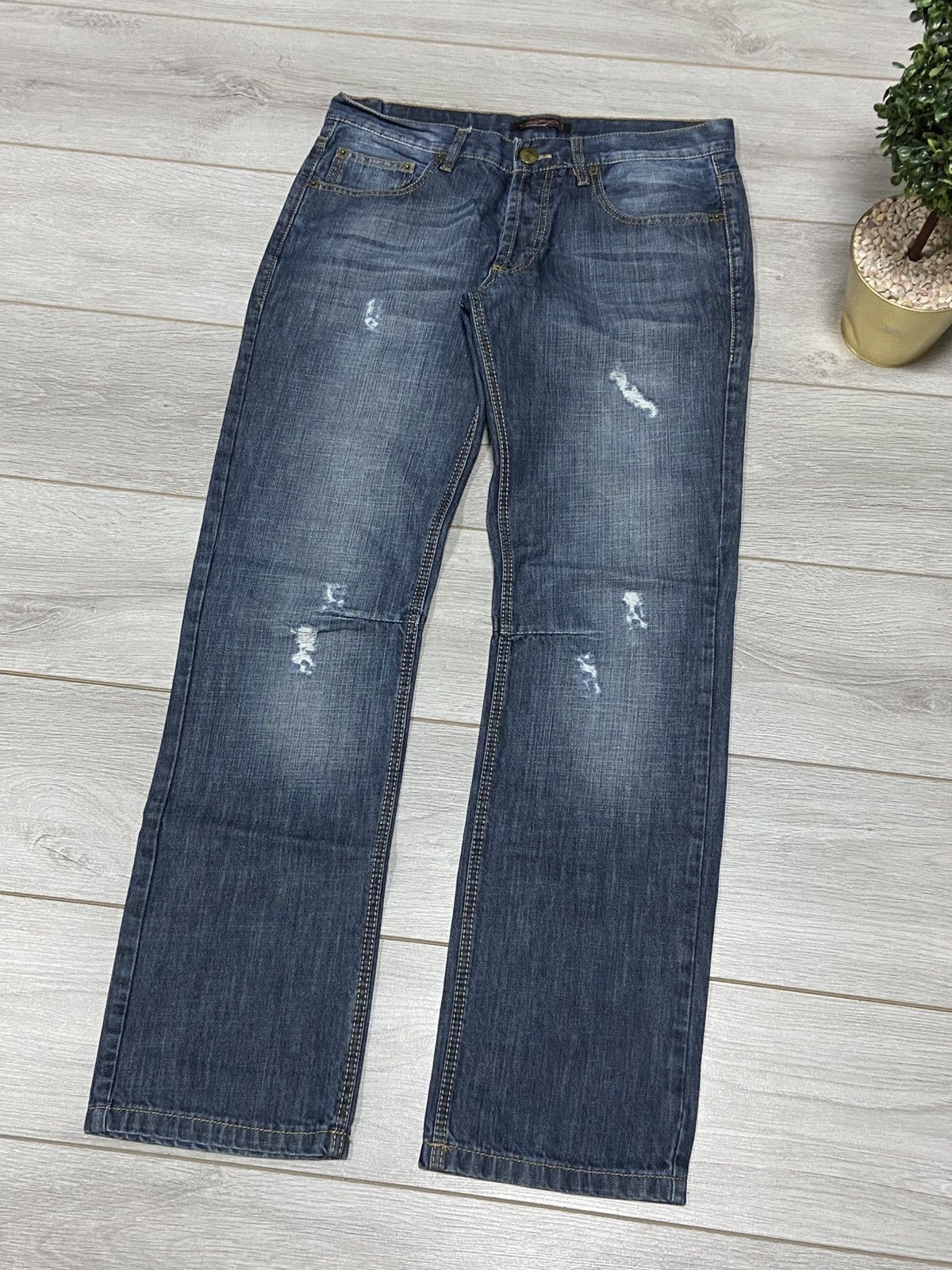 Ed Hardy Ed Hardy skull 💀 eagle big embro logo print vintage jeans Size US 32 / EU 48 - 4 Thumbnail