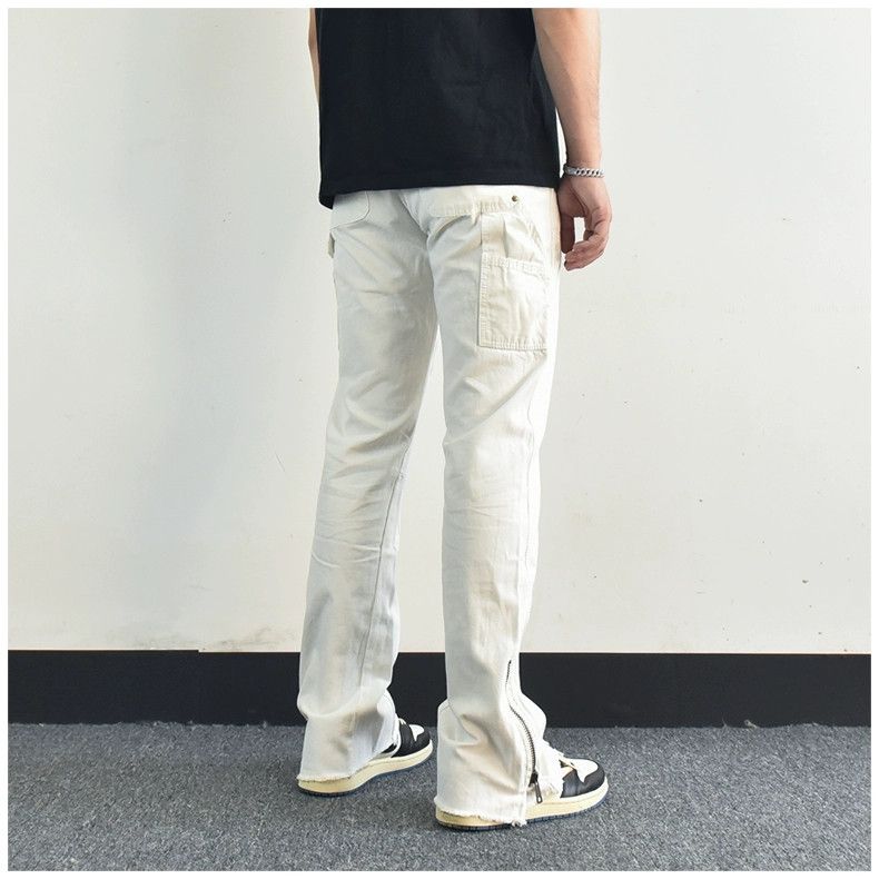 Designer × Japanese Brand × Vintage skate hiphop zipper carpenter flared pants Size US 32 / EU 48 - 4 Thumbnail