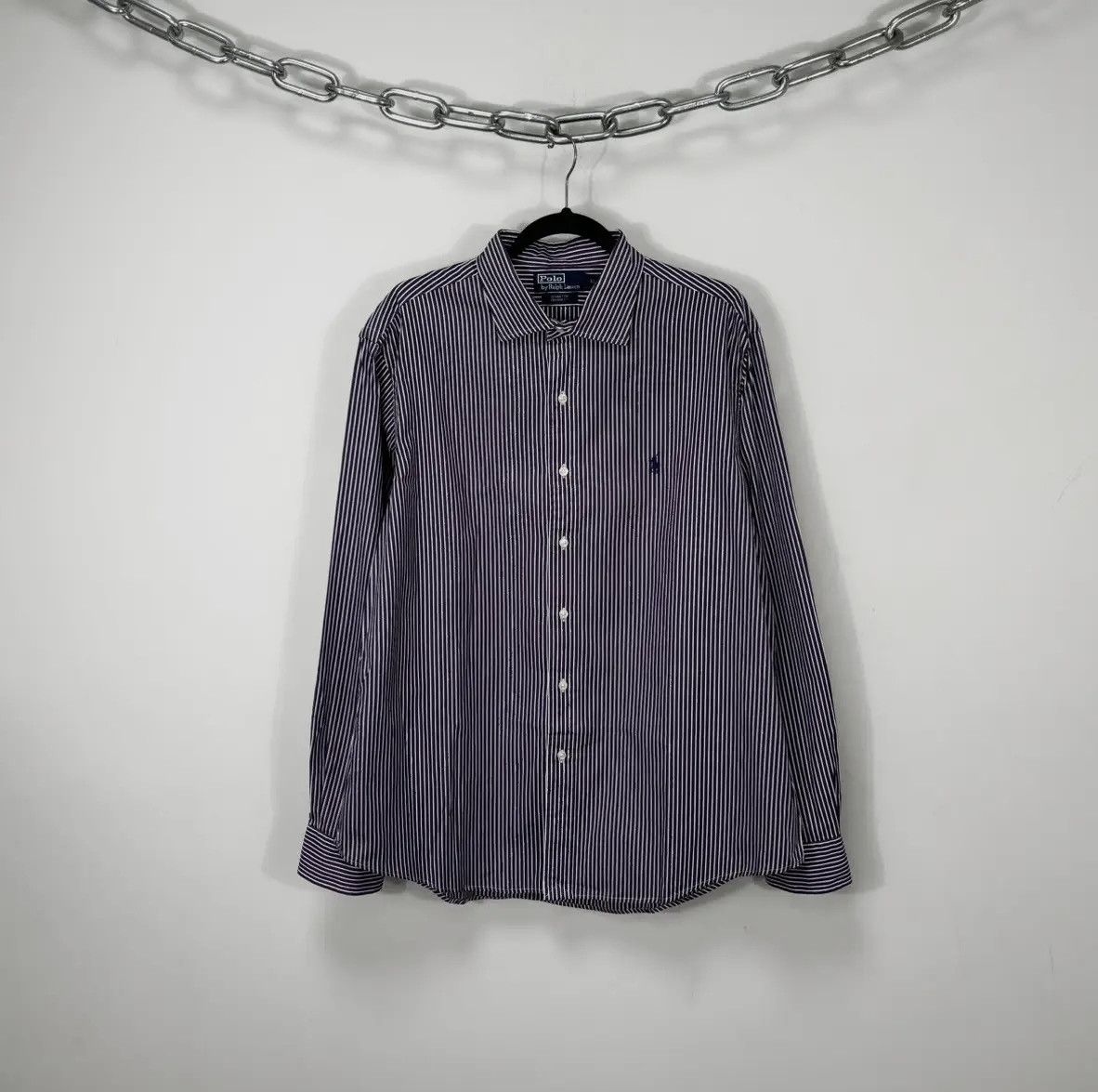 Polo Ralph Lauren × Ralph Lauren × Vintage Vintage Polo Ralph Lauren Striped Stanton Button Up Shirt Size US XL / EU 56 / 4 - 1 Thumbnail