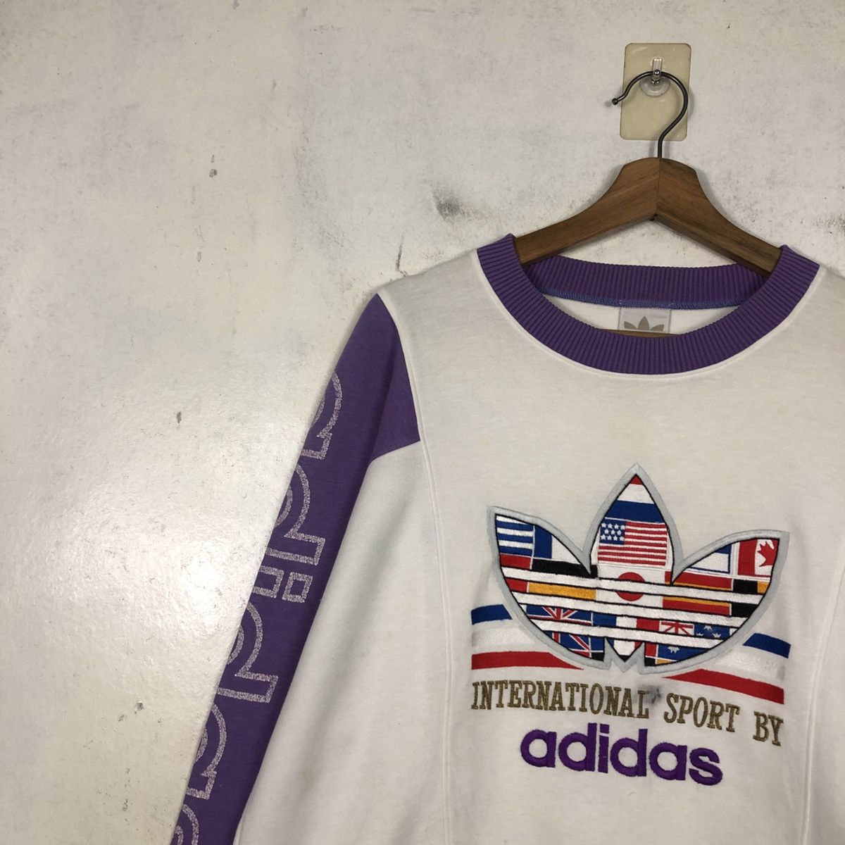 Adidas 📌Vintage Sweatshirt International Sport By Adidas Big Logo Size US M / EU 48-50 / 2 - 9 Thumbnail