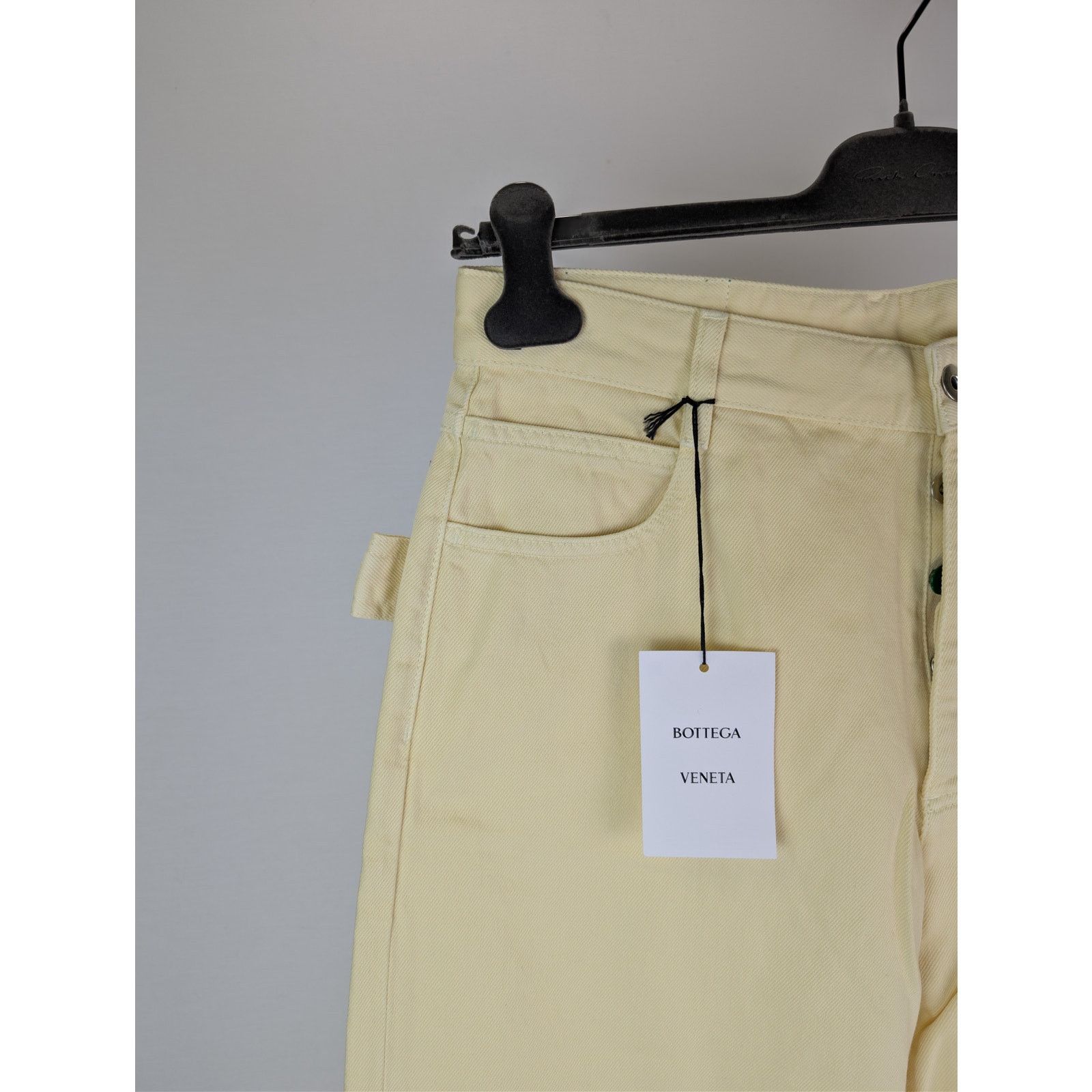 Bottega Veneta o1rshd1 Washed Coloured Denim Trousers Jean in Banana Size US 30 / EU 46 - 7 Thumbnail