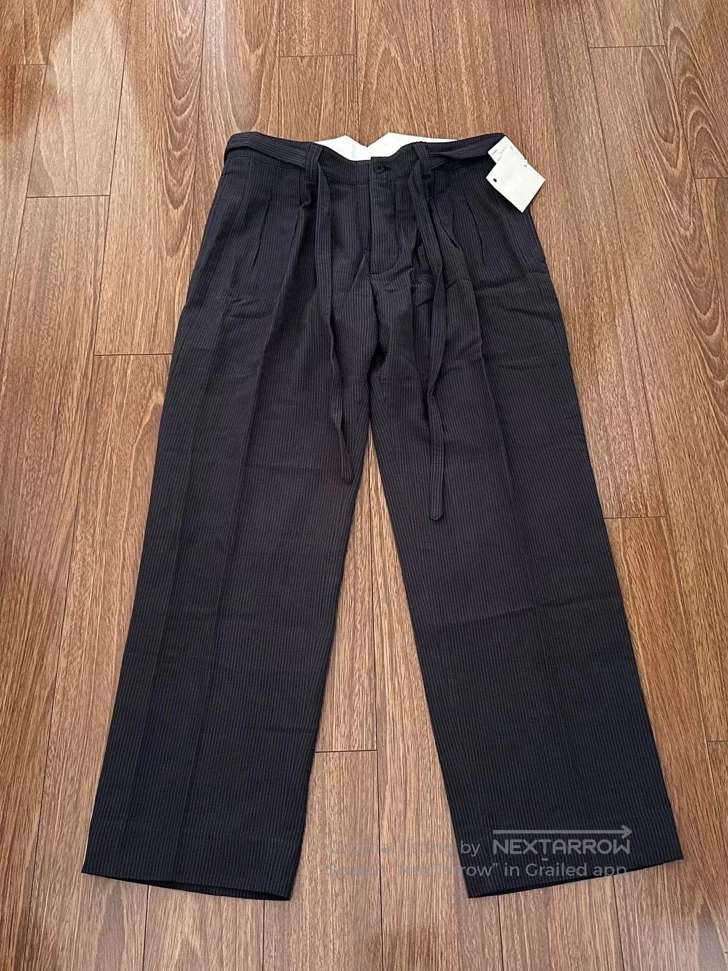 Visvim visvim hakama stripe pants in black. Size US 34 / EU 50 - 1 Thumbnail