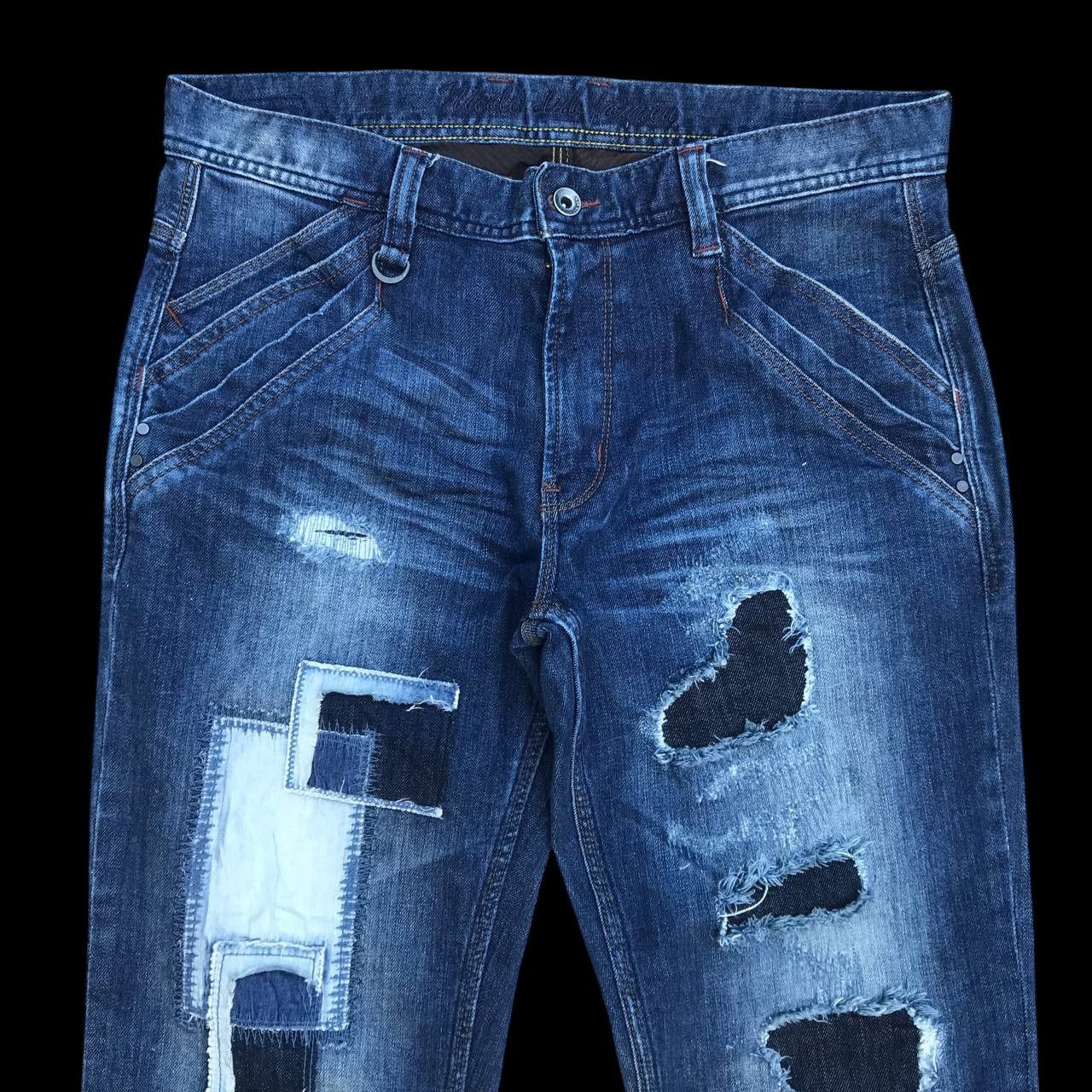 Japanese Brand × Nicole Club × Tornado Mart FLARED NCFM Japan patched distressed tornado mart style Size US 31 - 10 Thumbnail