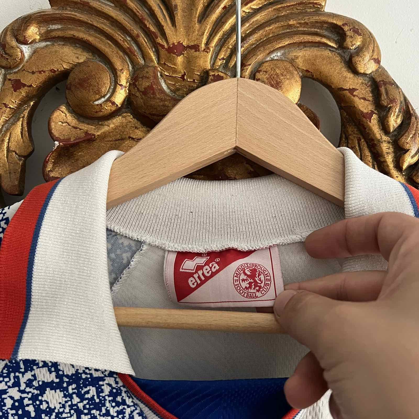 Errea × Vintage Retro 90s CELLNET ERREA MIDDLESBROUGH Soccer Jersey Size US XL / EU 56 / 4 - 5 Thumbnail