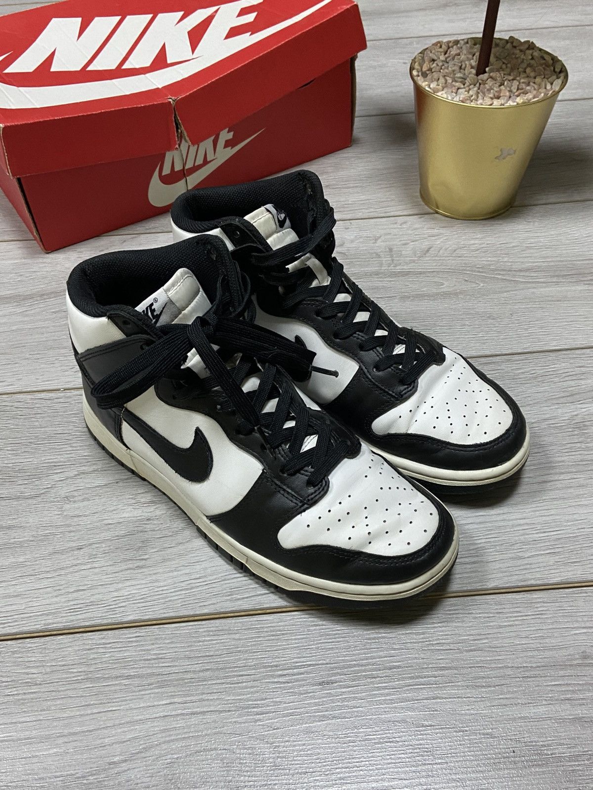 Nike Nike dunk retro black white high with box Size US 8.5 / EU 41-42 - 2 Thumbnail
