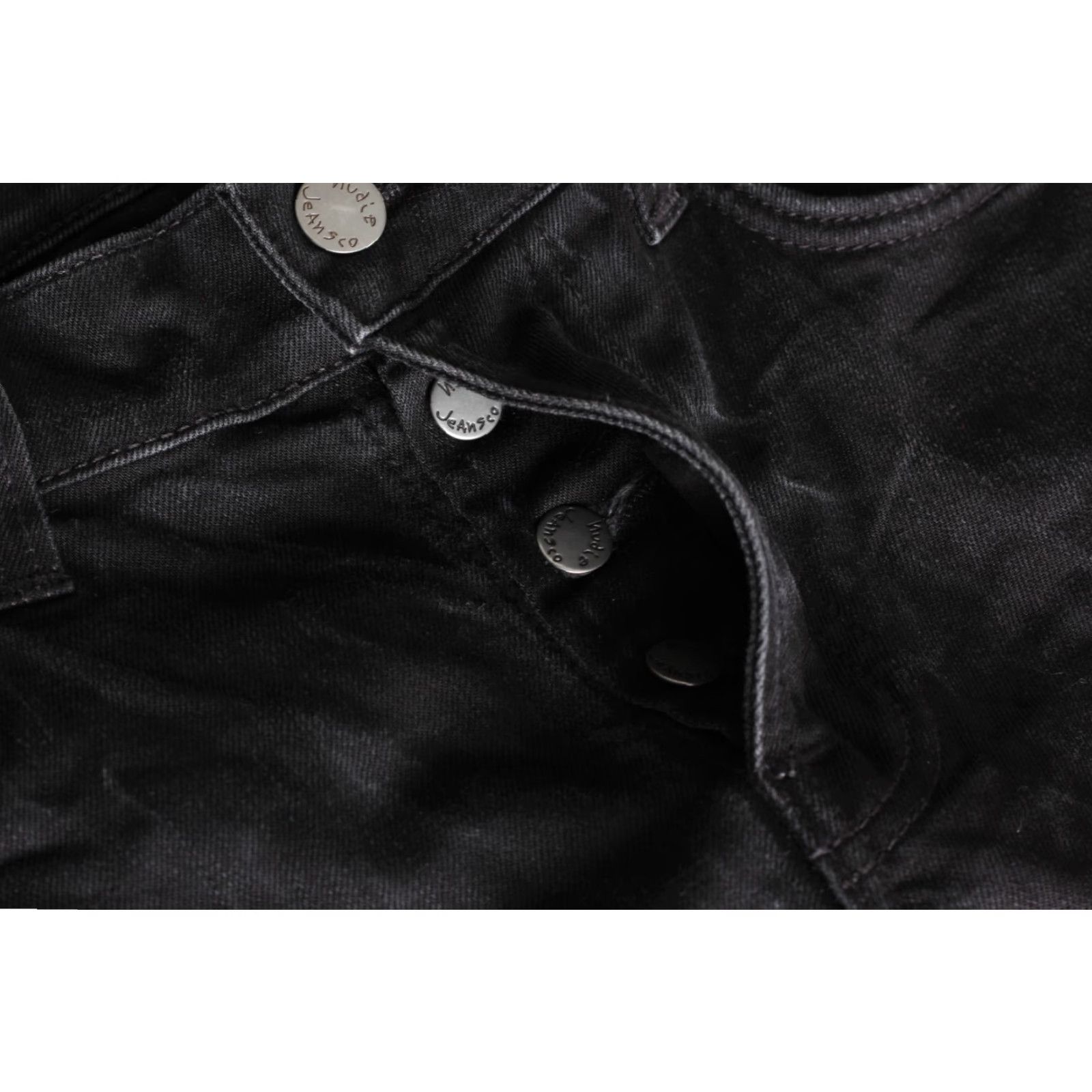 Nudie Jeans NUDIE JEANS Grim Tim Dry Cold BLACK Jeans Men Size W30 L30 Slim Straight DZ7882 Size US 30 / EU 46 - 5 Thumbnail