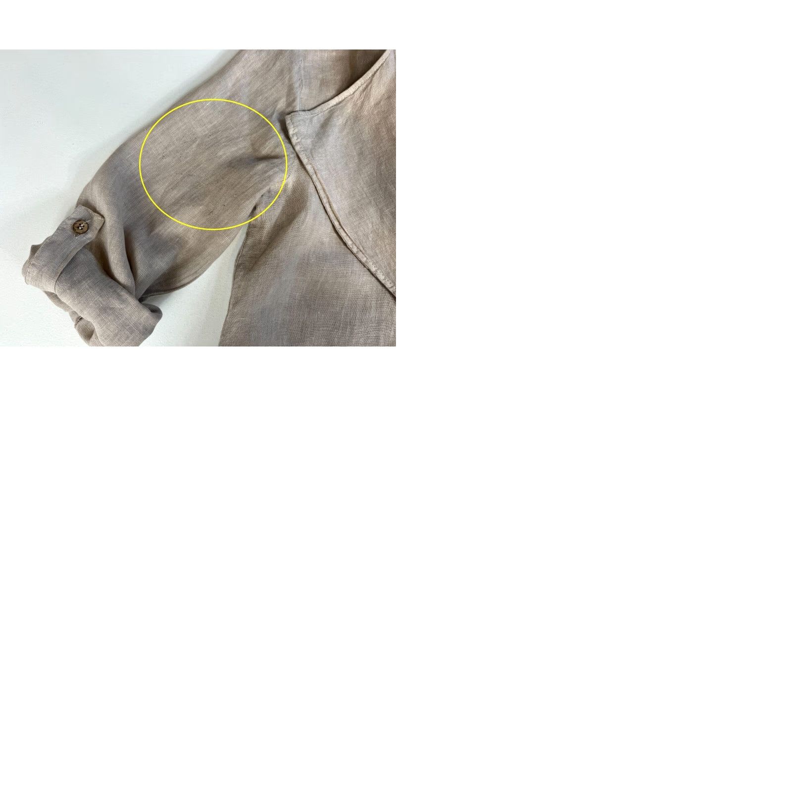 Vintage Alessia Pacini Linen Wrap Cardigan Women's Shirt S Natural Linen Belted Lightweight Long Sleeve Made in Italy Size S / US 4 / IT 40 - 10 Thumbnail