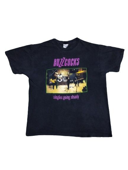 image of Band Tees x Rock T Shirt Buzzcocks Singles Going Steady Tee in Black, Men's (Size Large)