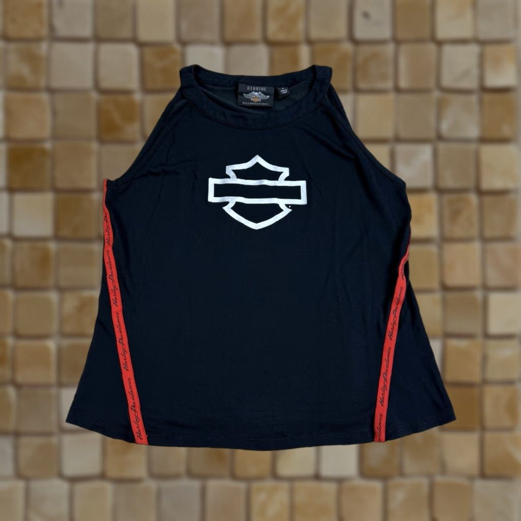 Harley Davidson VINTAGE Harley-Davidson Womens Tank Top M Black Bar Shield Logo Sleeveless Pullover Clothing Tank Womens M Black Bar Shield Logo Size M / US 6-8 / IT 42-44 - 1 Thumbnail