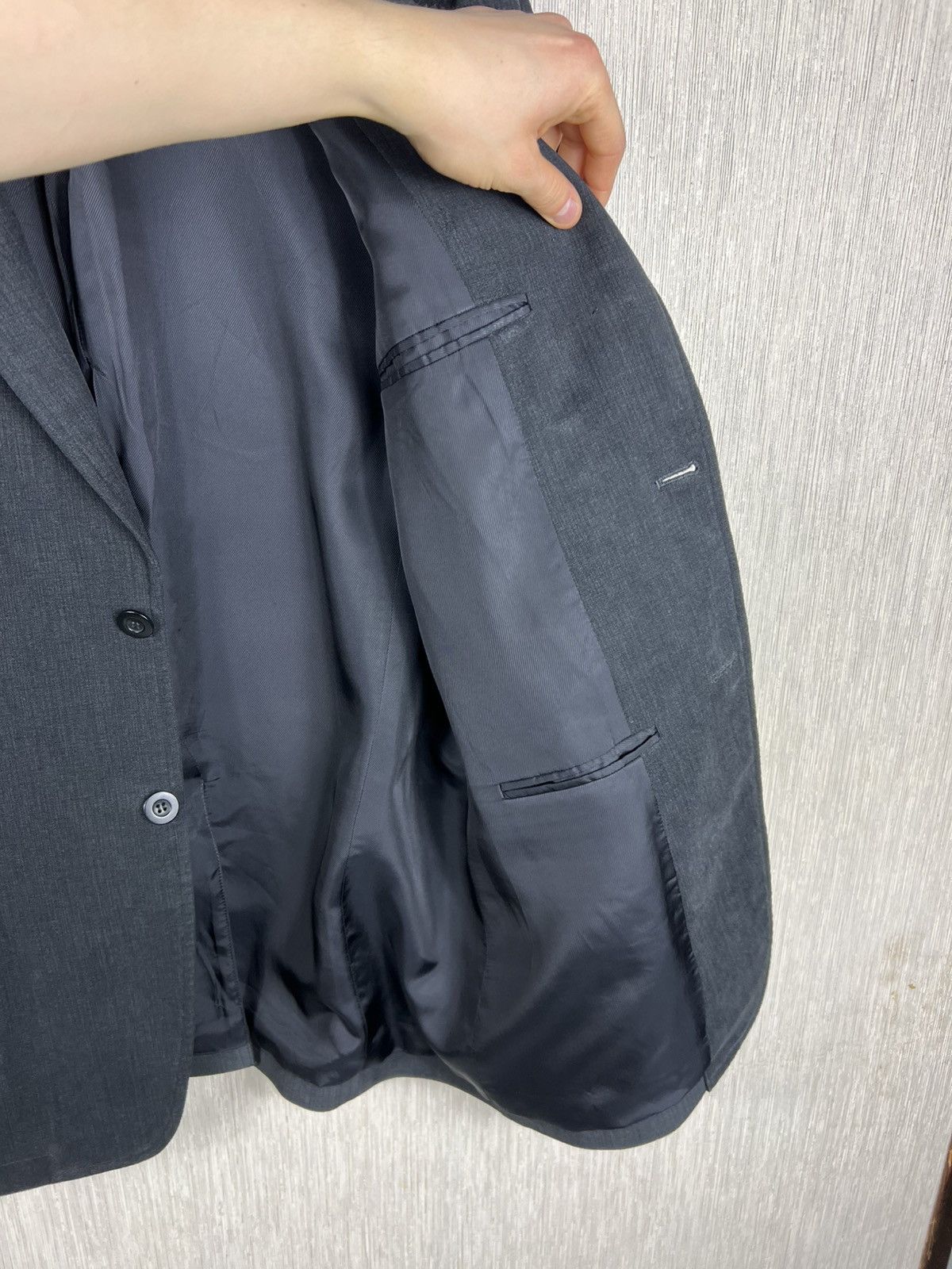 Armani Collezioni Giorgio Armani Collezioni velvet blazer jacket avant garde Size 40R - 16 Thumbnail
