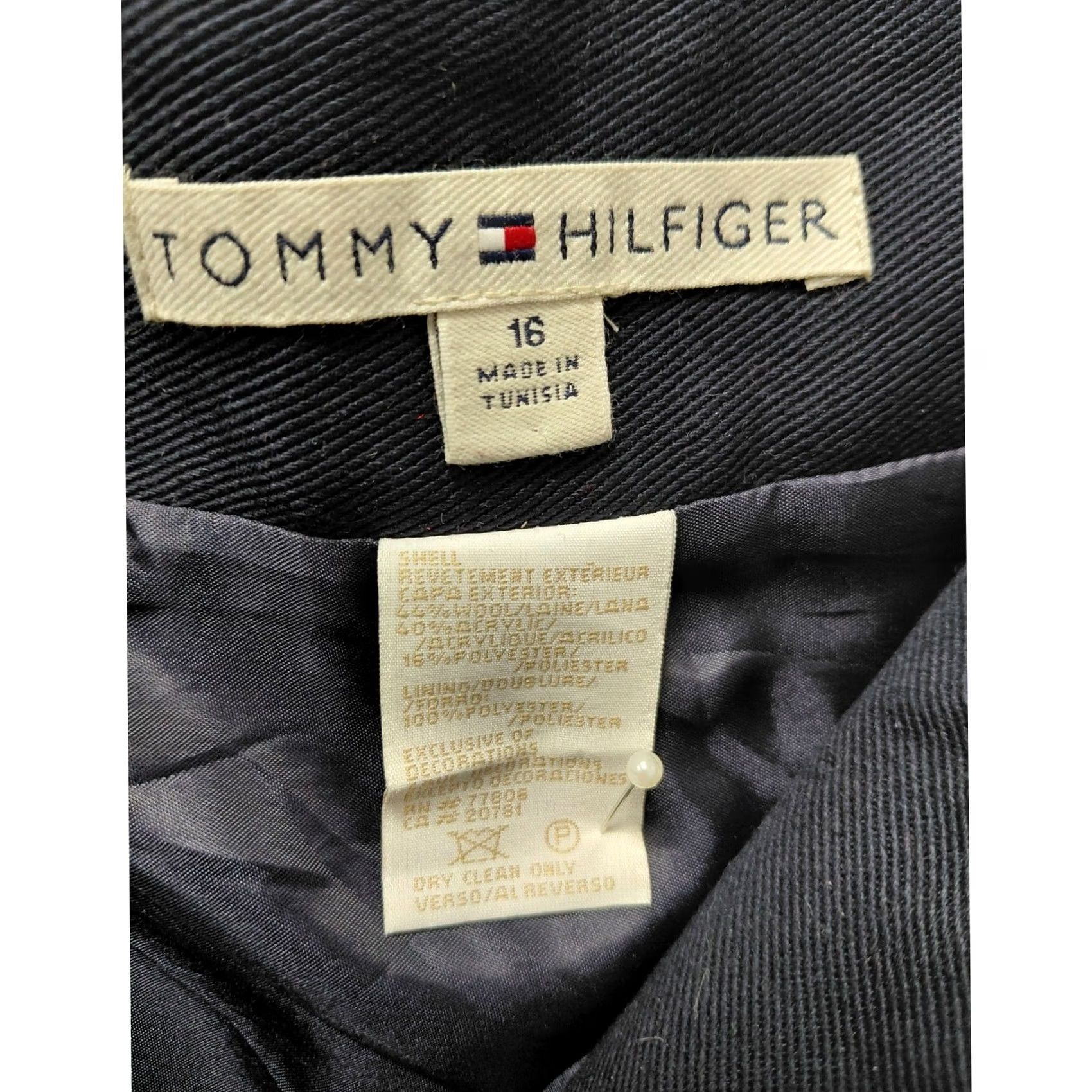 Tommy Hilfiger TOMMY HILFIGER Red Houndstooth Skirt Size 16 - 16-inch Short Size 38" / US 16 / IT 52 - 2 Thumbnail