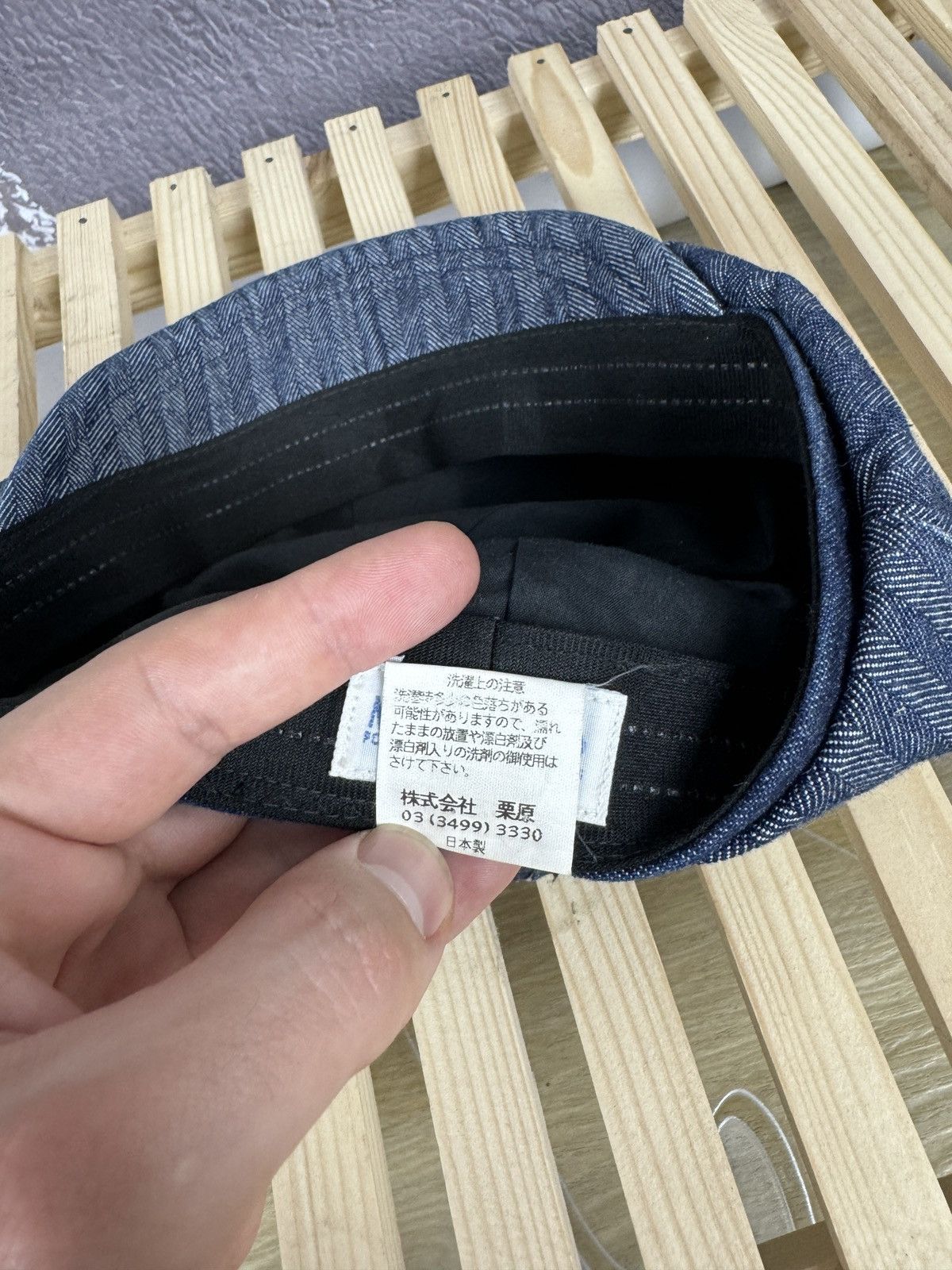 Japanese Brand Milsa Second Femmes Chamantes newsboy baker’s hat denim Size ONE SIZE - 11 Thumbnail