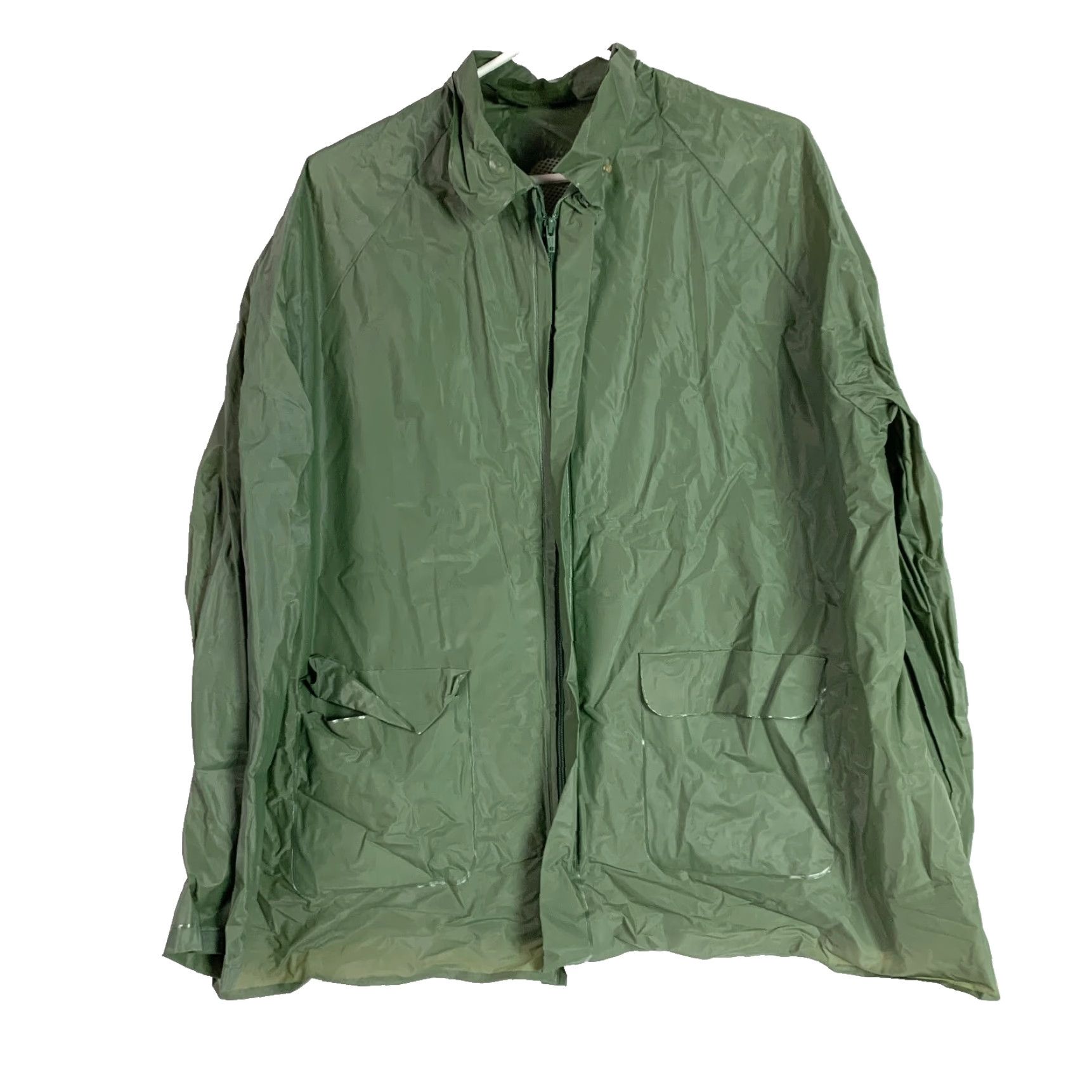 Rains VINTAGE Sportsmans Choice Jacket Mens M PVC Green Full Zip Windbreaker Raincoat Size US M / EU 48-50 / 2 - 2 Thumbnail