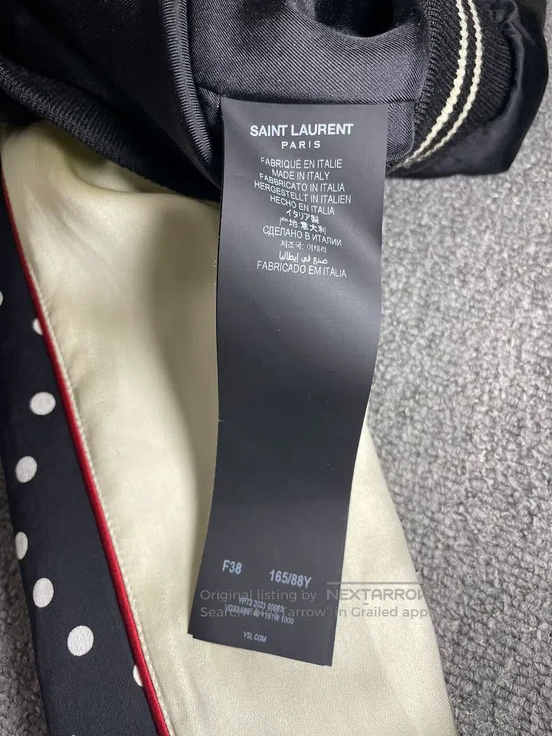 Saint Laurent Paris Saint Laurent Paris Black and White Patchwork Polka Dot Si Size XS / US 0-2 / IT 36-38 - 5 Thumbnail