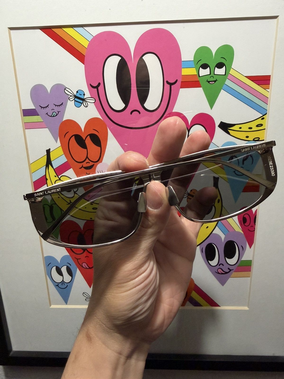 Saint Laurent Paris Saint Laurent Luna Shield Glasses Size ONE SIZE - 2 Thumbnail